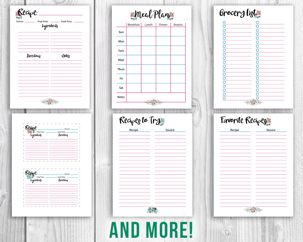 Printable Ultimate Life Binder- Watercolor regarding Life Binder Free Printables
