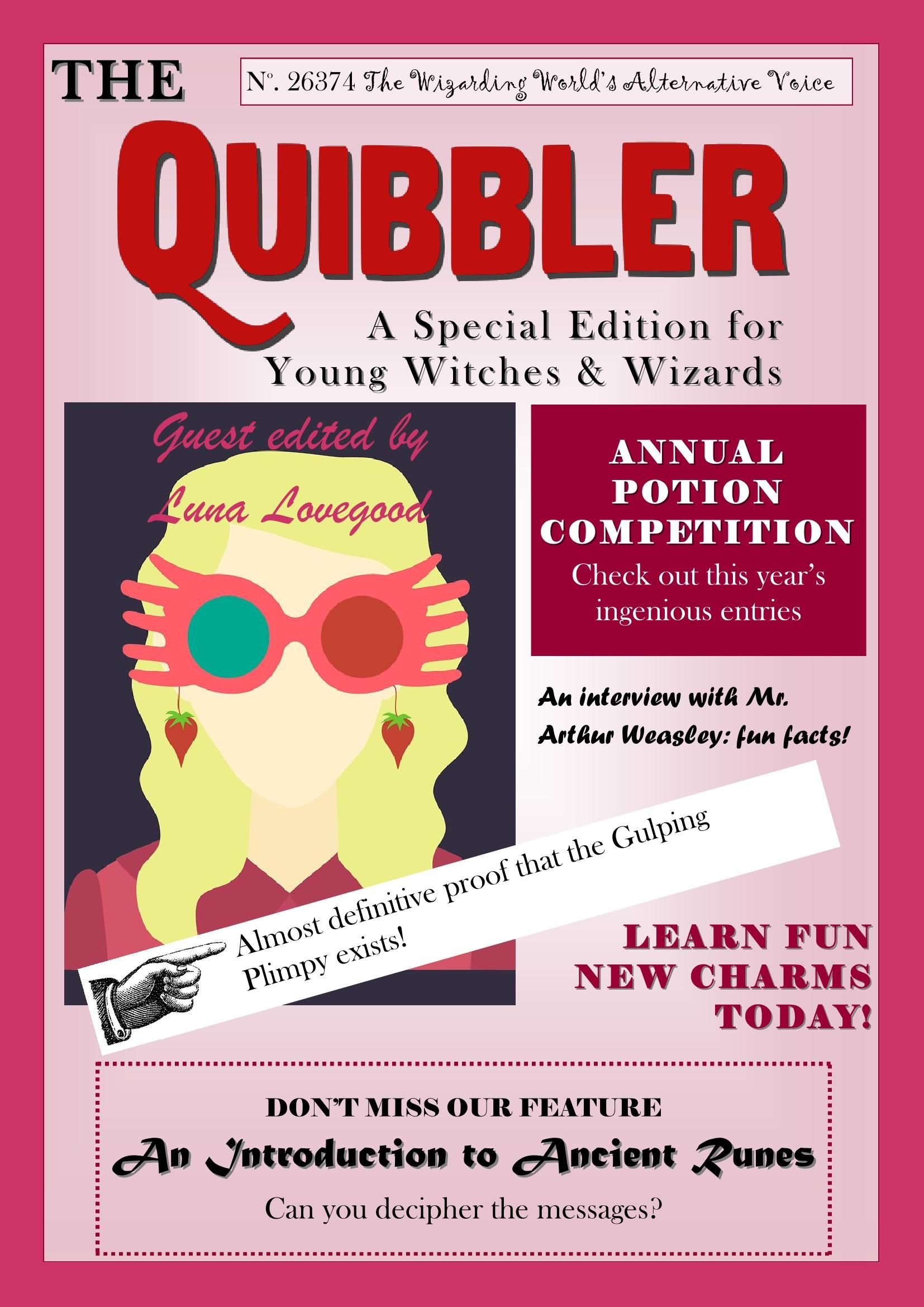 Quibbler Castle Cornet Edition Pages 1-20 - Flip Pdf Download intended for Free Printable Quibbler Printable