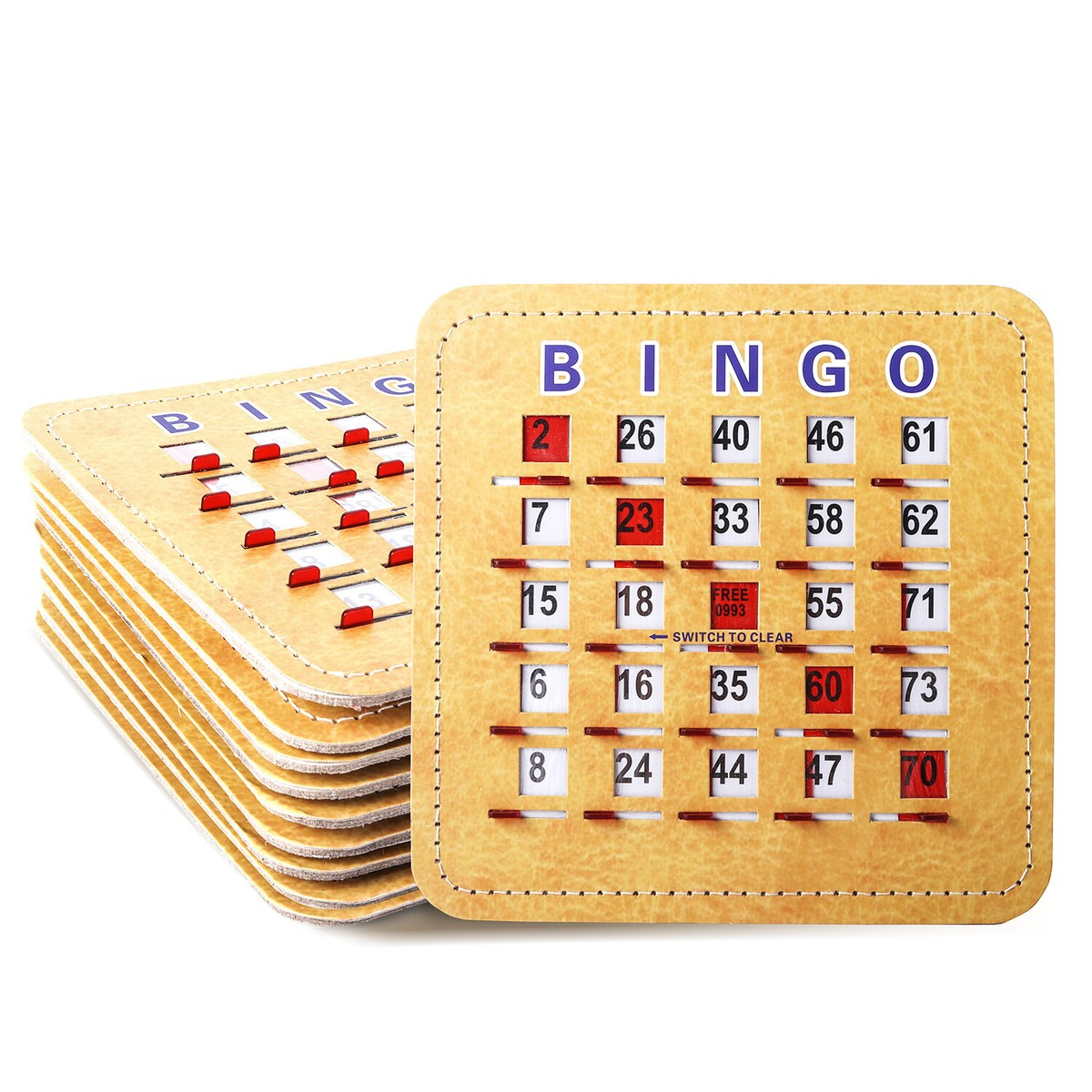Quick-Clear Reusable Shutter Slide Bingo Cards. Fingertip Sliding intended for Bingo Shutter Cards Bulk