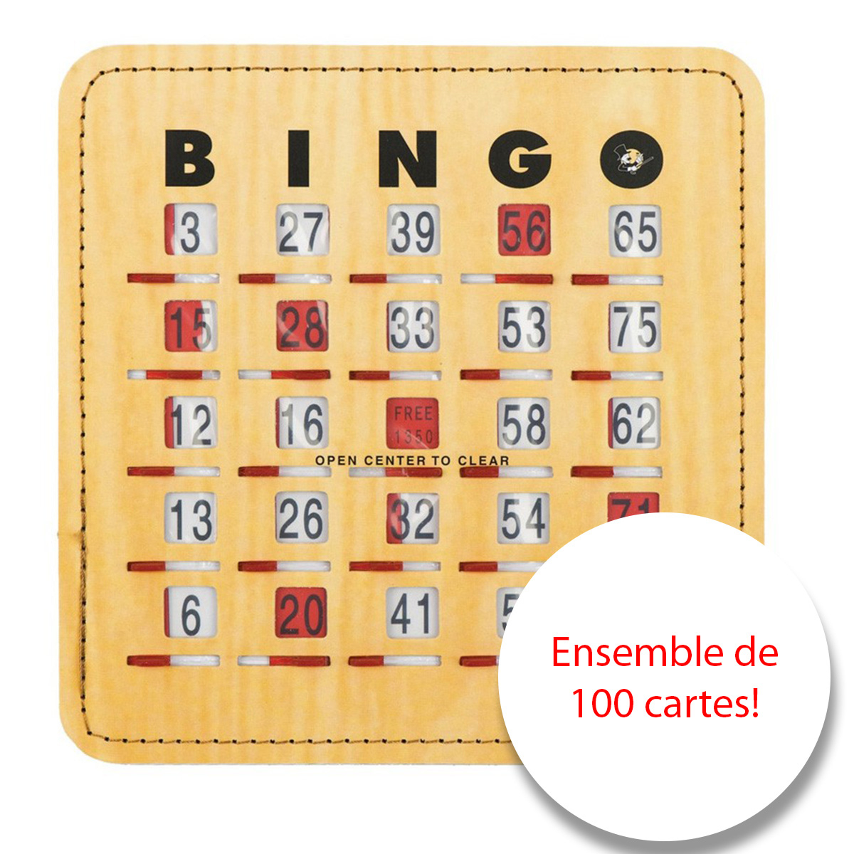 Quick Clear Slide Bingo Cards (100 Cards) - Cds Boutique Aînés inside Slide Cards For Bingo