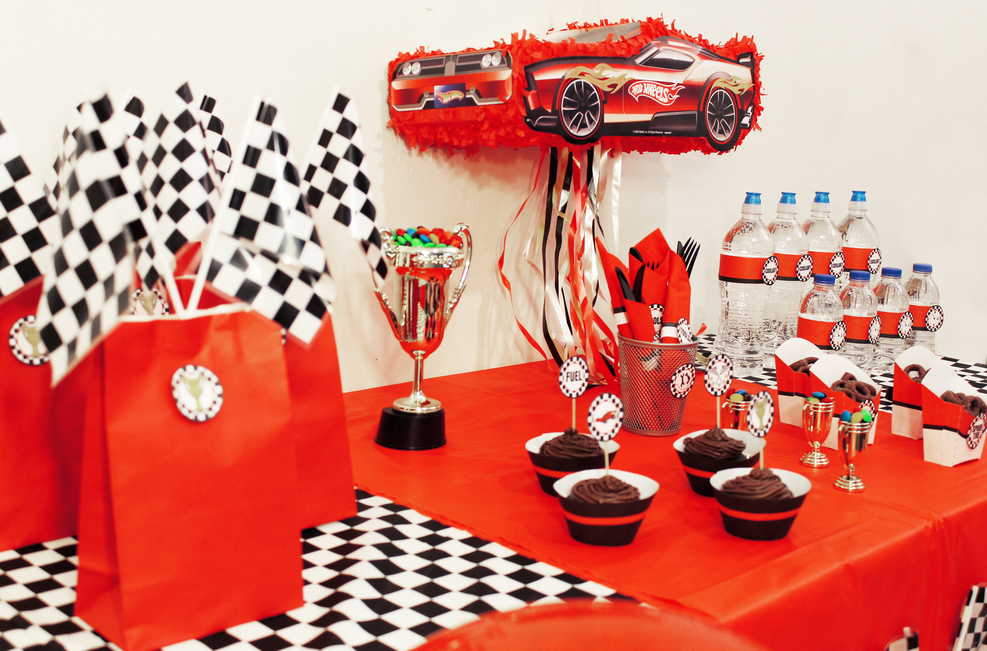 Race Car Party Ideas And Free Printables intended for Cars Themed Birthday Party Printables