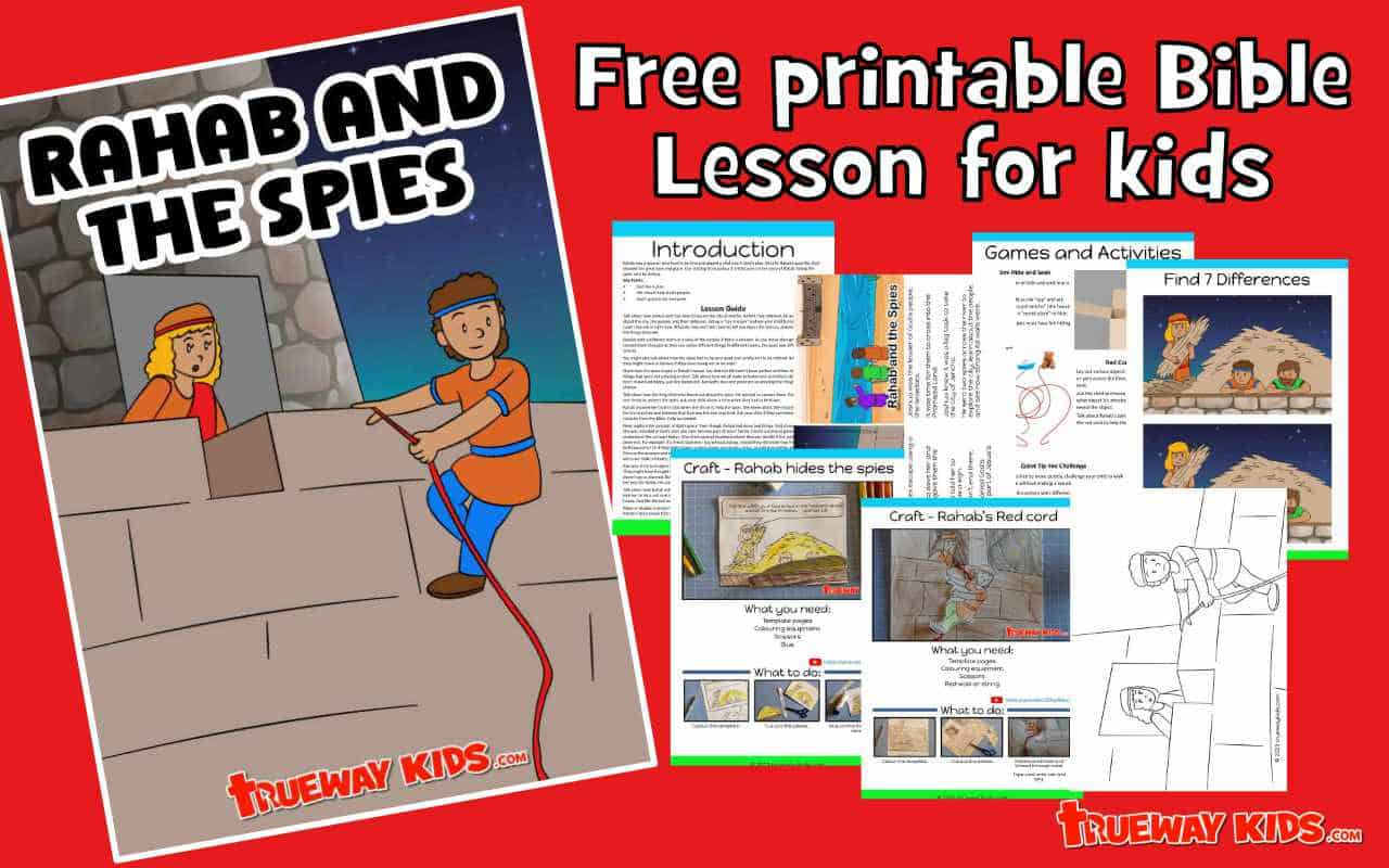 Rahab And The Spies - Bible Lessons For Kids - Trueway Kids throughout Free Printable Rahab and the Spies Craft