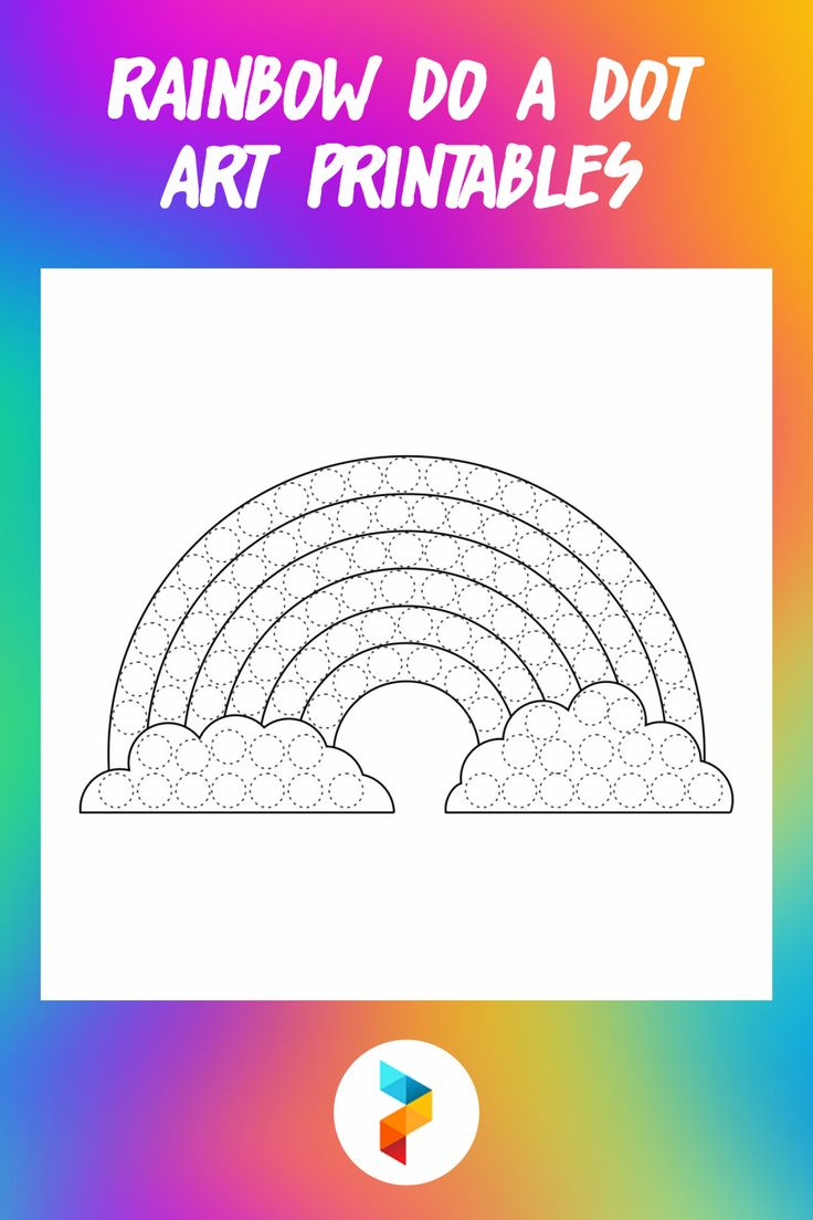 Rainbow Do A Dot Art - 10 Free Pdf Printables | Printablee throughout Free Printable Rainbow Dot Marker Printable