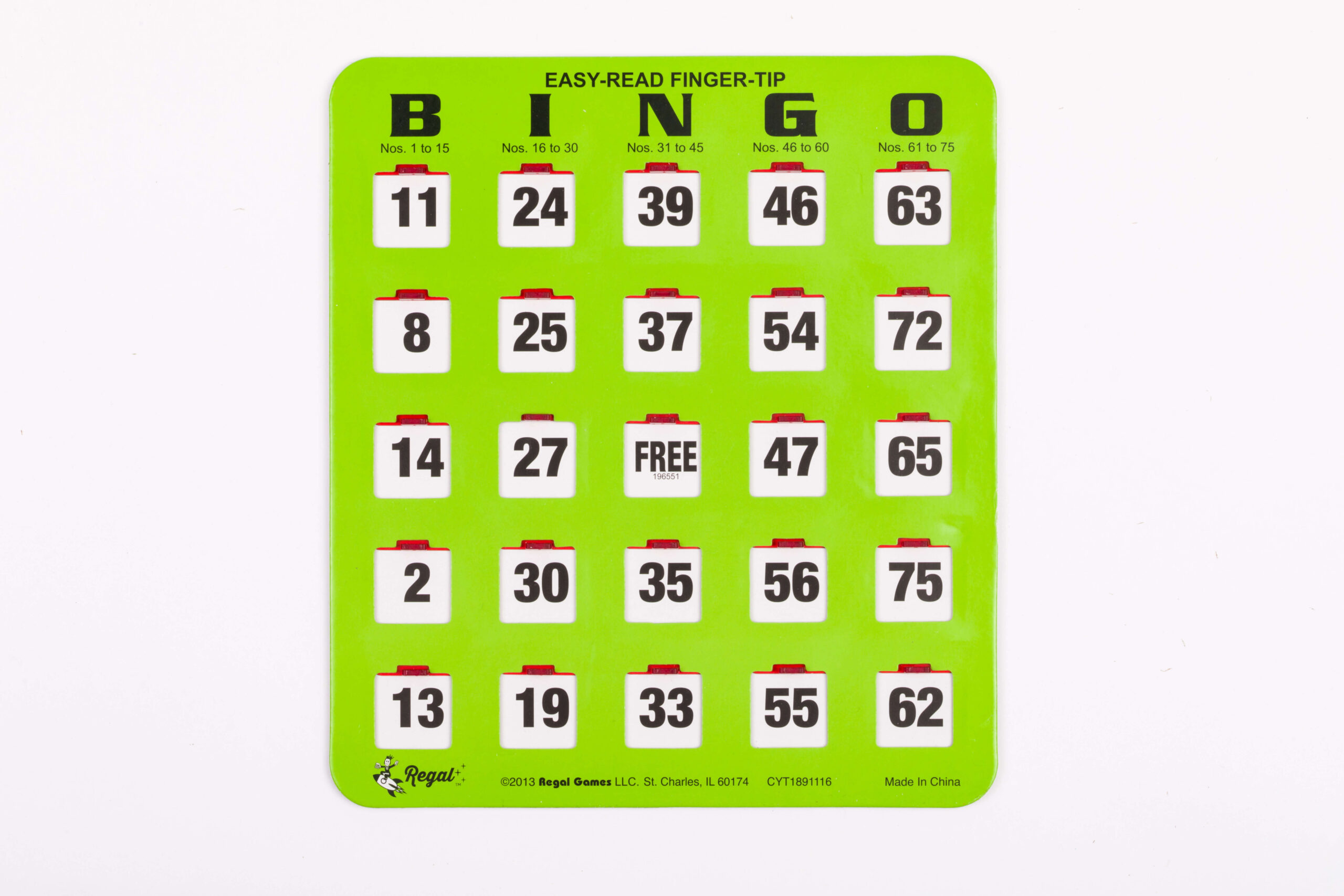 Regal Games, Fingertip Shutter Slide Bingo Set With Master Board with regard to Easy Read Fingertip Bingo Cards