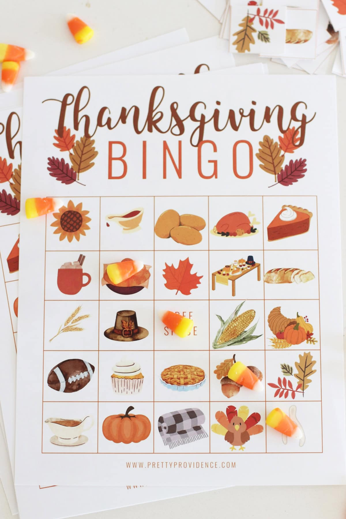 Reusable Bingo Cards Free Printable Thanksgiving Bingo Game (24 for Thanksgiving Bingo Card Game Printable