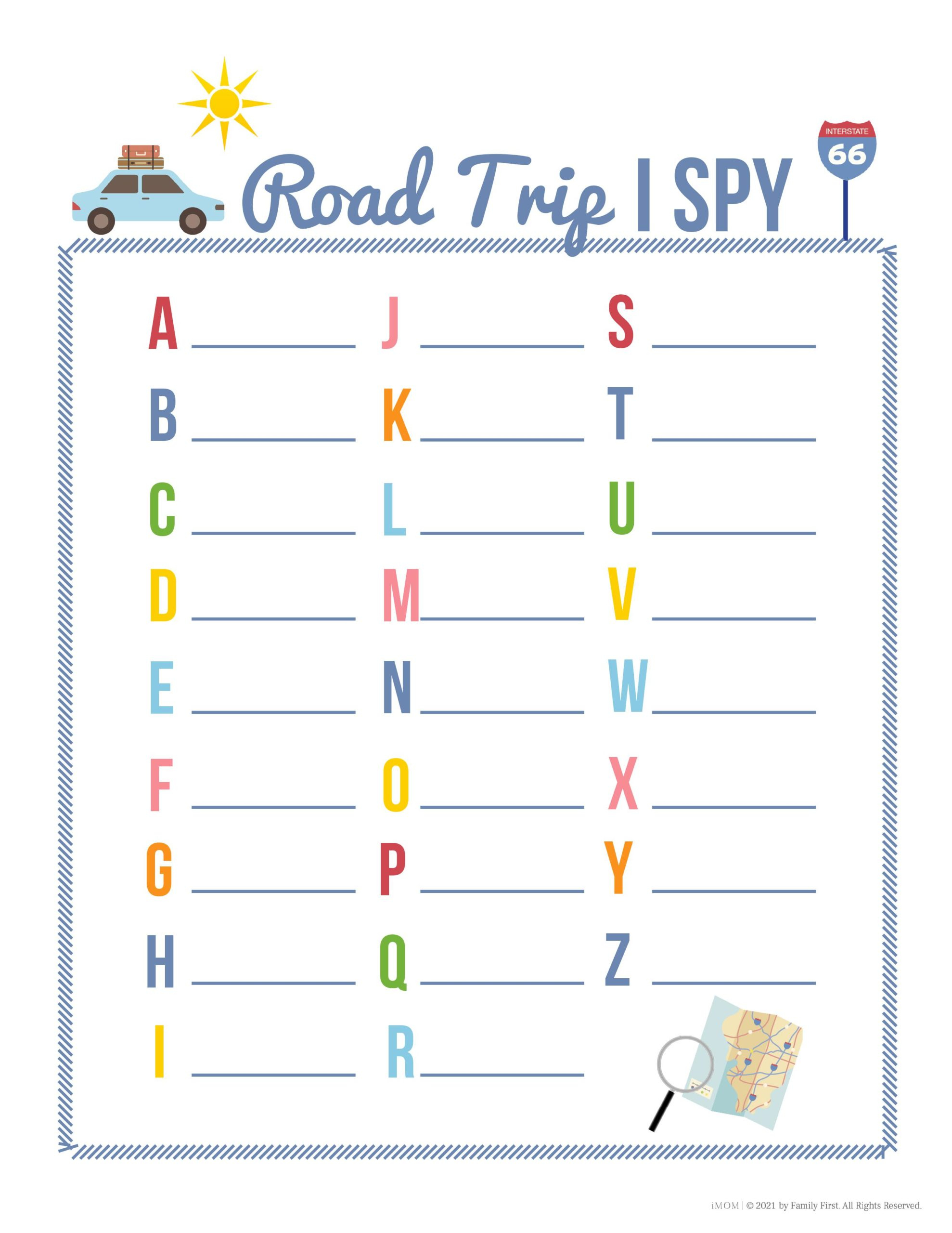 Road Trip Games For Summer - Imom inside License Plate Game Free Printable