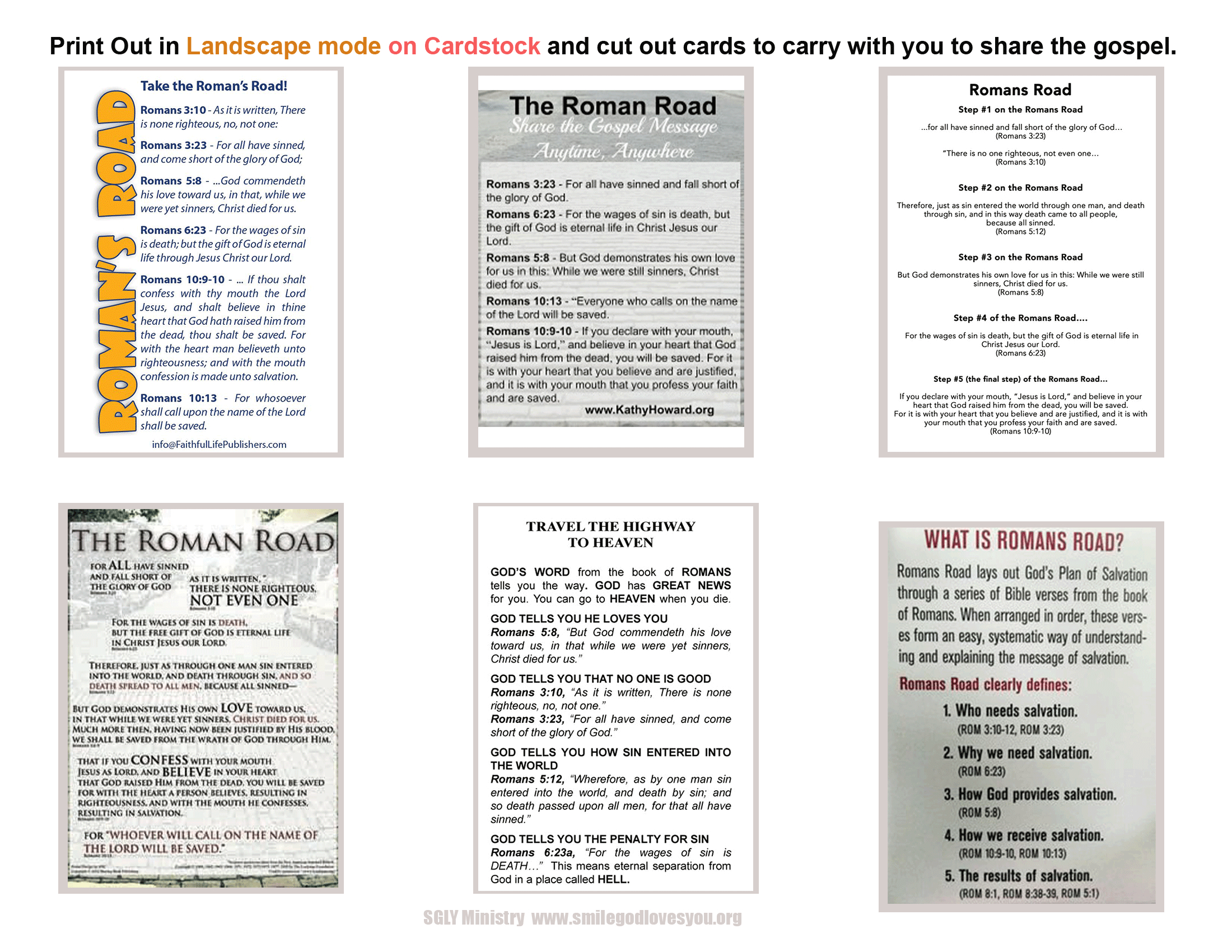 Romans Road Printable Pocket Cards throughout Free Printable Romans Road To Salvation