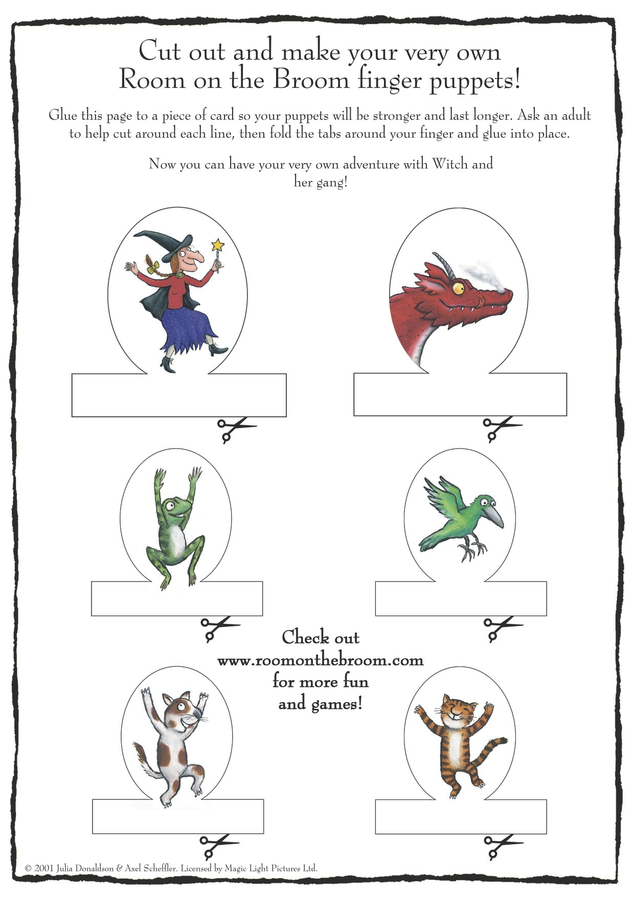 Room On The Broom | Kindergarten Nana within Free Room on the Broom Printables