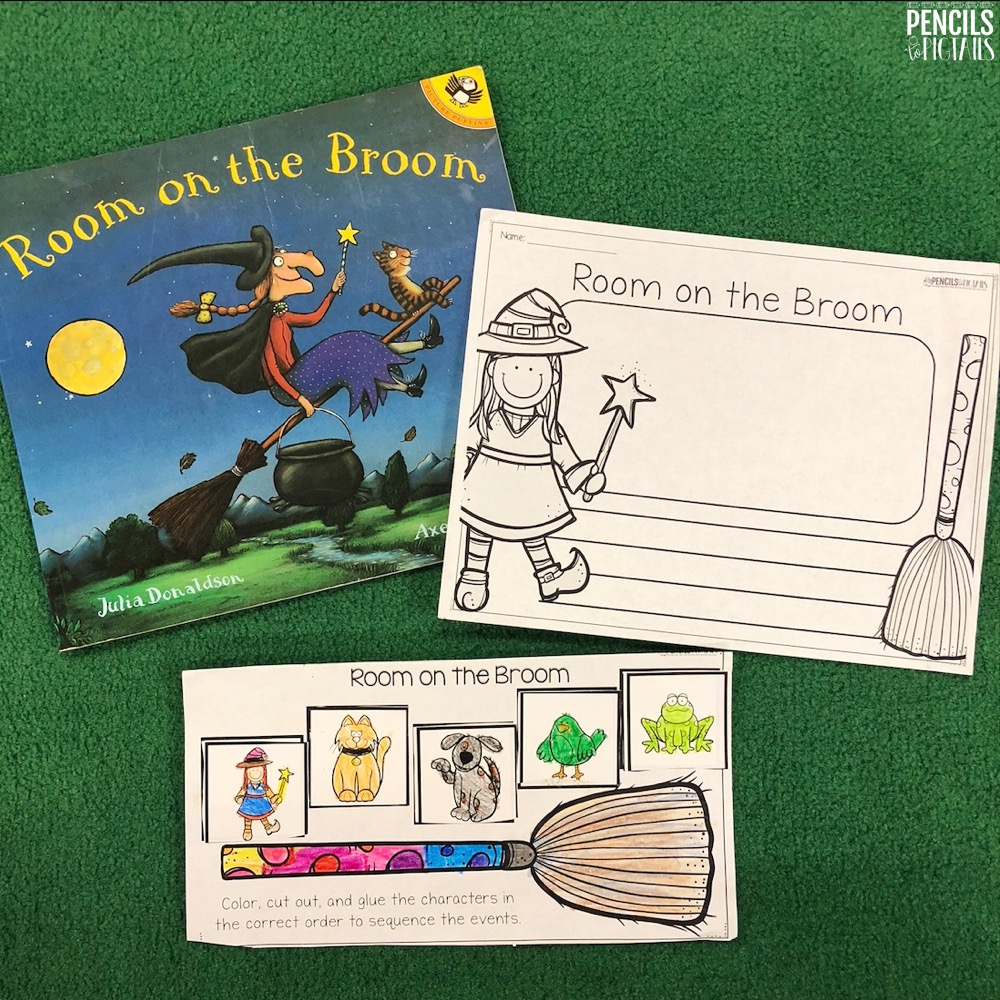 Room On The Broom Sequencing For Halloween - Pencils To Pigtails inside Free Room On The Broom Printables