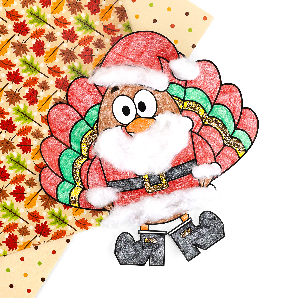 Santa Turkey Disguise (Free Printable) - Fireflies And Mud Pies for Turkey in Disguise Project Santa