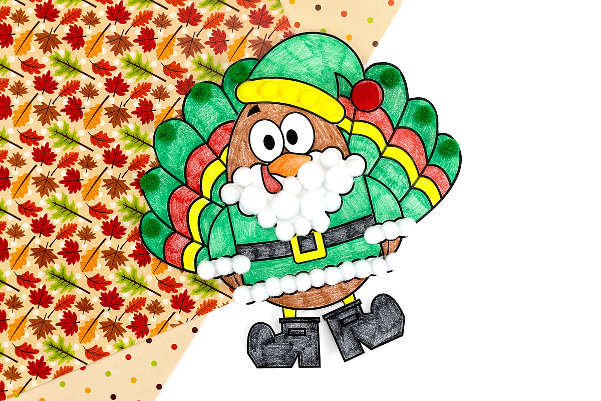 Santa Turkey Disguise (Free Printable) - Fireflies And Mud Pies with Santa Claus Turkey in Disguise