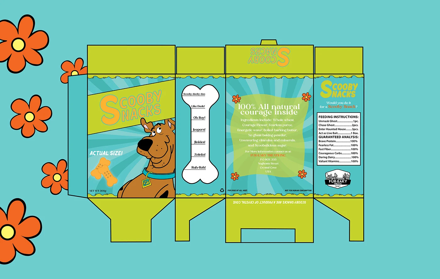 Scooby Snacks Packaging :: Behance inside Printable Scooby Snacks Box