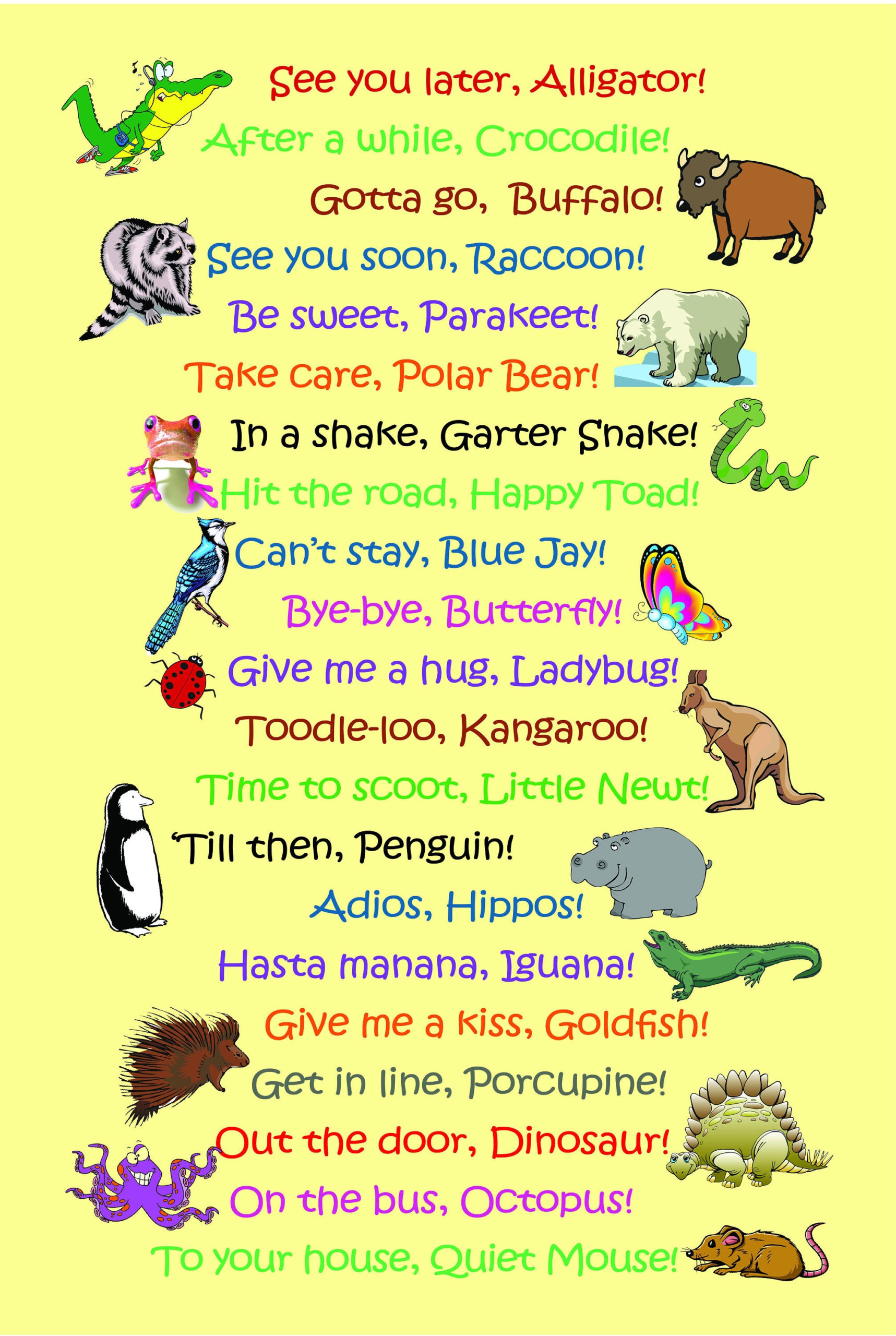 See You Later Alligator Poster - Etsy throughout See You Later Alligator Poem Free Printable