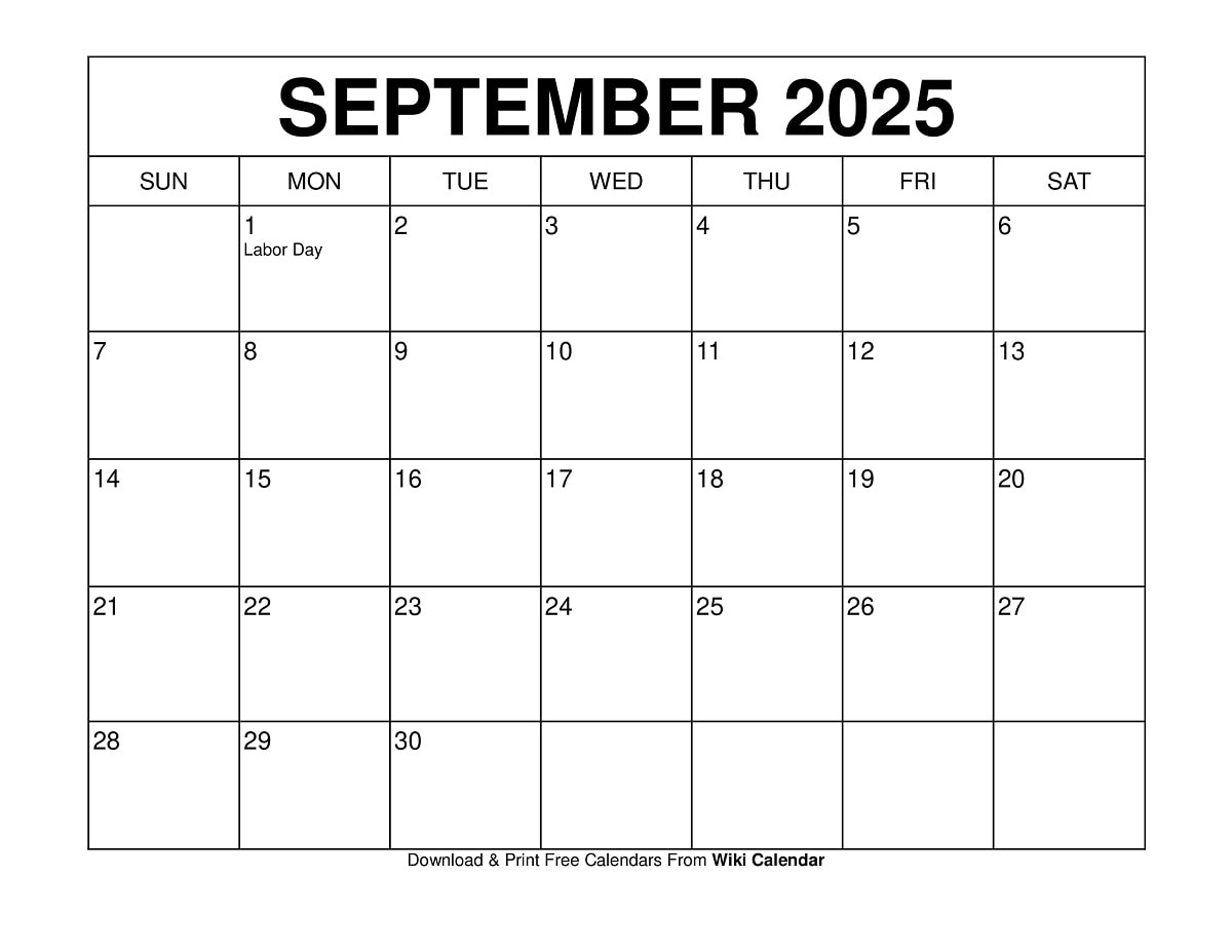 September 2025 Calendar - Printable Templates & More regarding September 2025 Calendar With Holidays Printable Free