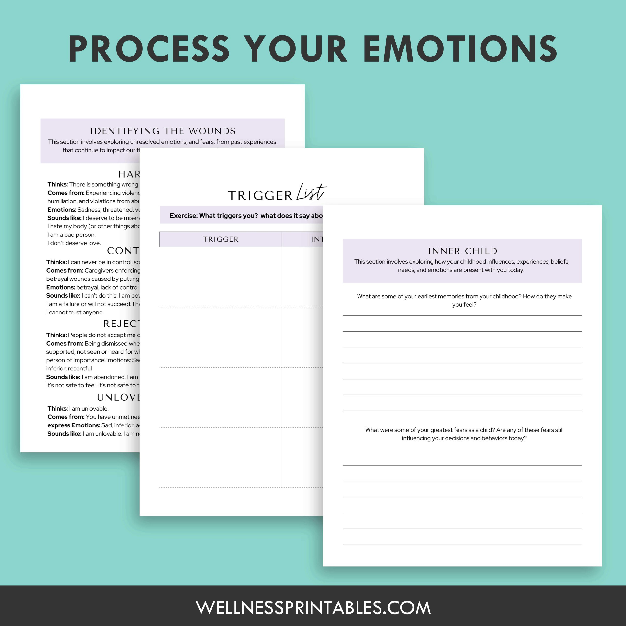 Shadow Work Workbook: Explore And Heal Your Shadow Self - Wellness pertaining to Free Printable Shadow Work Worksheet
