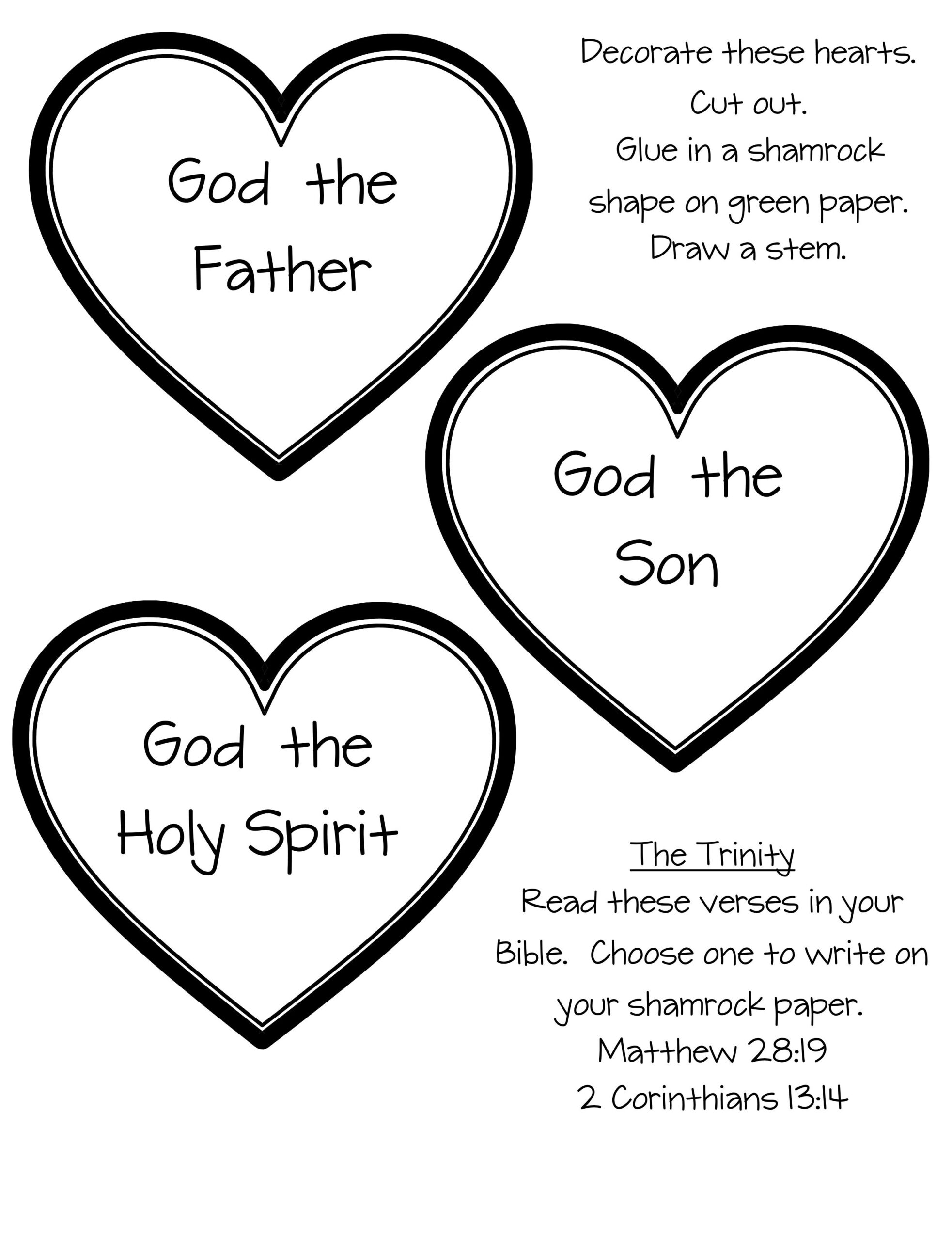 Shamrock Hearts | I Have No Greater Joy with regard to Holy Trinity Shamrock Free Printable