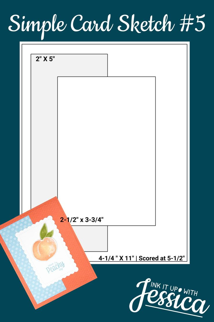 Simple Card Sketch You Can Try Today! with regard to Printable Card Sketches With Measurements