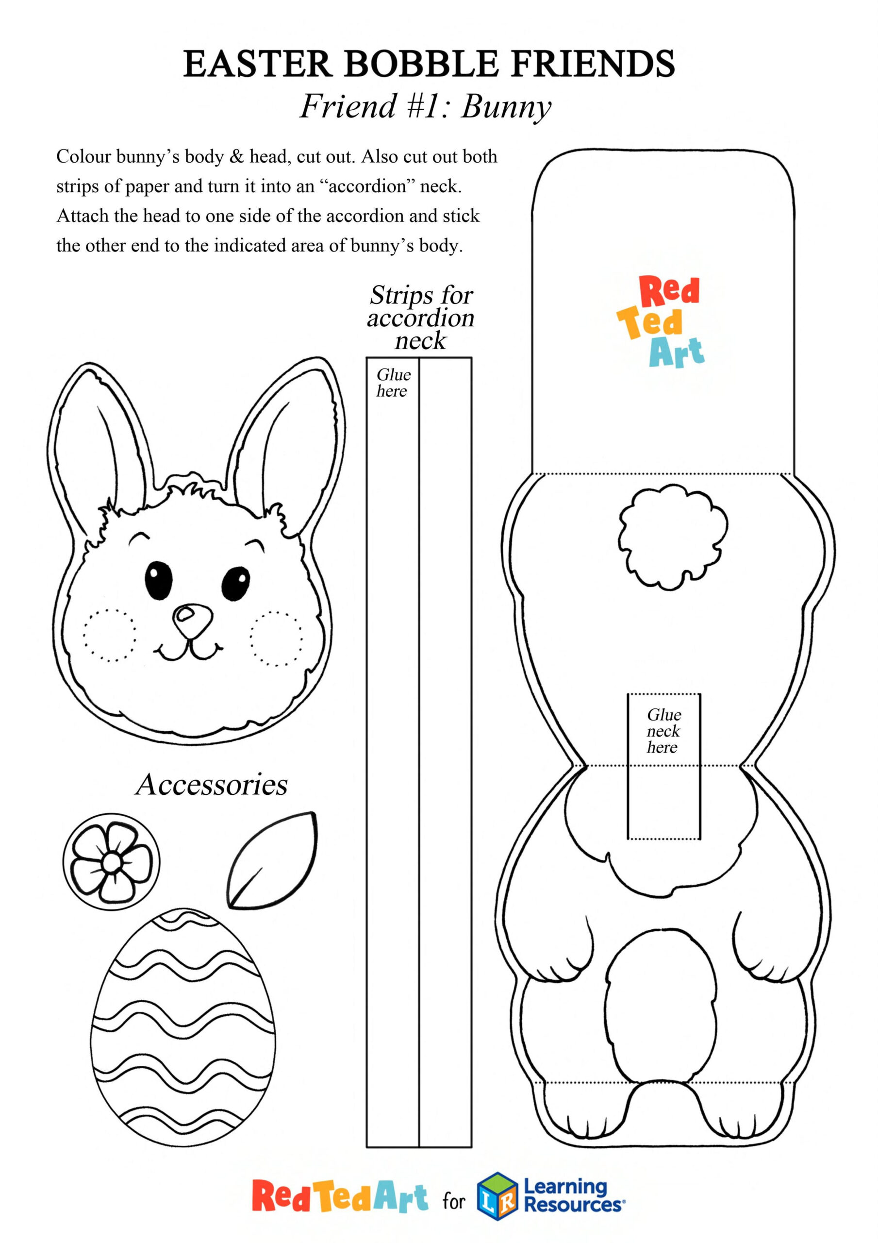 Simple Easter Crafts For Kids | Learning Resources Uk - Worksheets for Easter Craft Free Printable