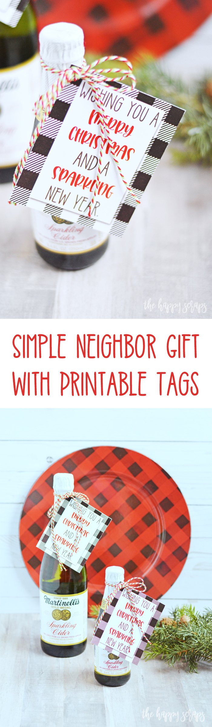 Simple Neighbor Gift With Printable Tags - The Happy Scraps for Free Printable Neighbor Gift Tags