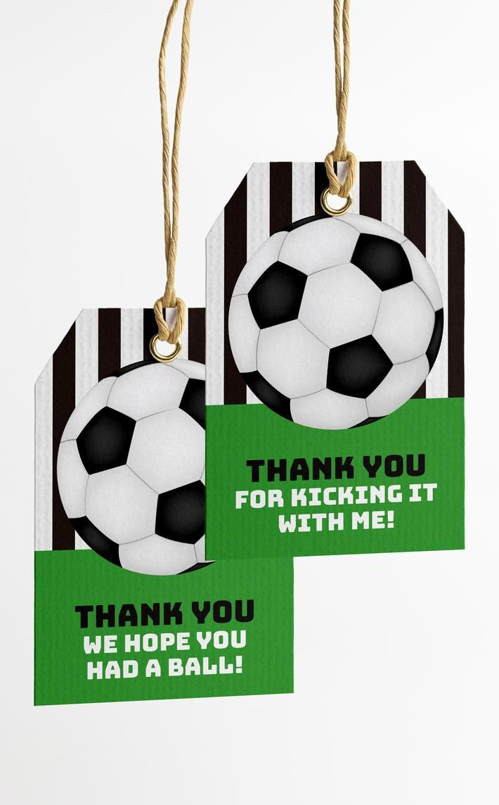 Soccer Birthday Party Ideas | Printable Party Favour Tags for Free Printable Soccer Tags