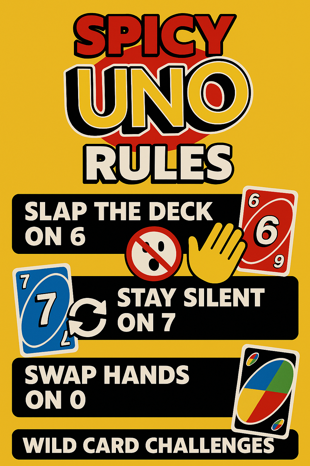 Spicy Uno Rules: 4 Spicy Twists To Spice Up Game Night throughout Spicy Uno Rules Printable