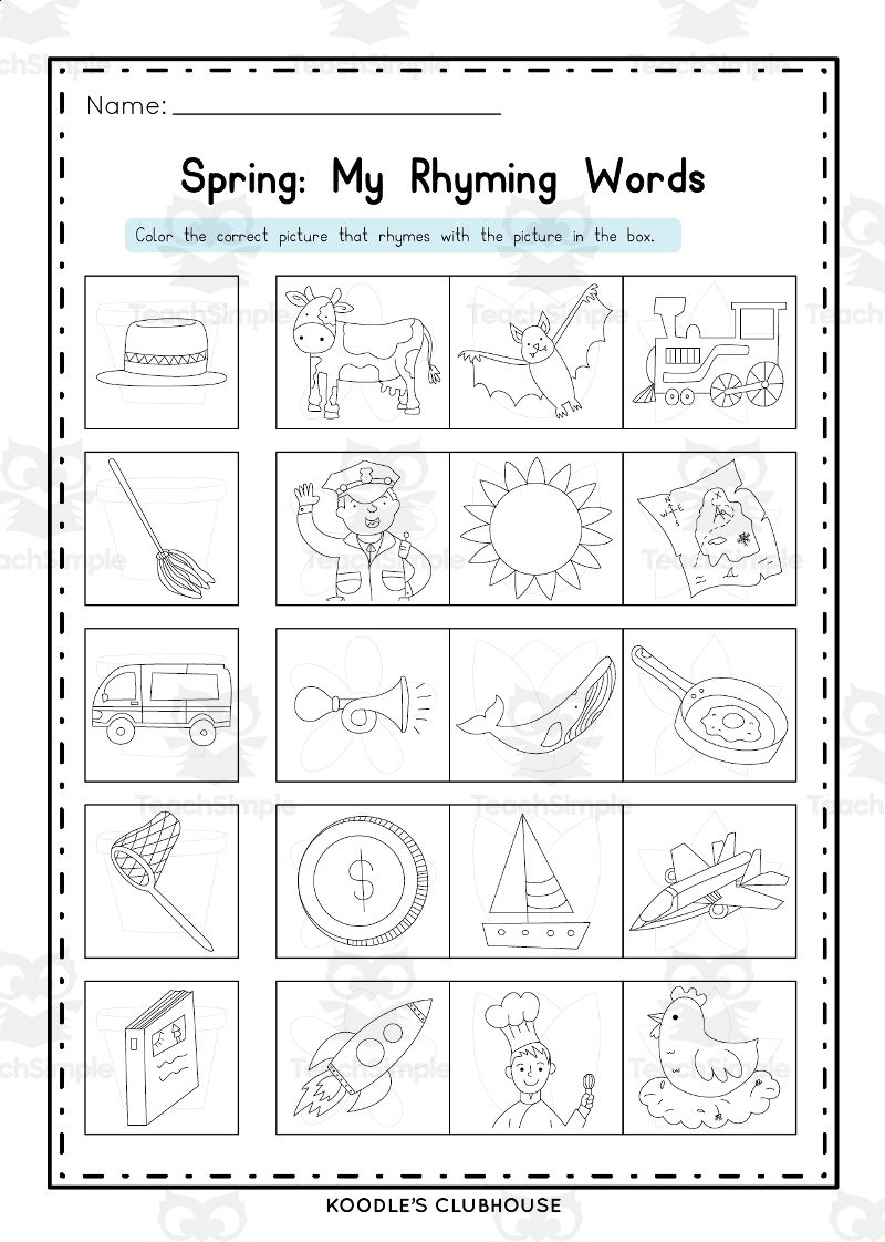Spring Worksheets With Cut And Paste regarding Spring Cut And Paste Printables