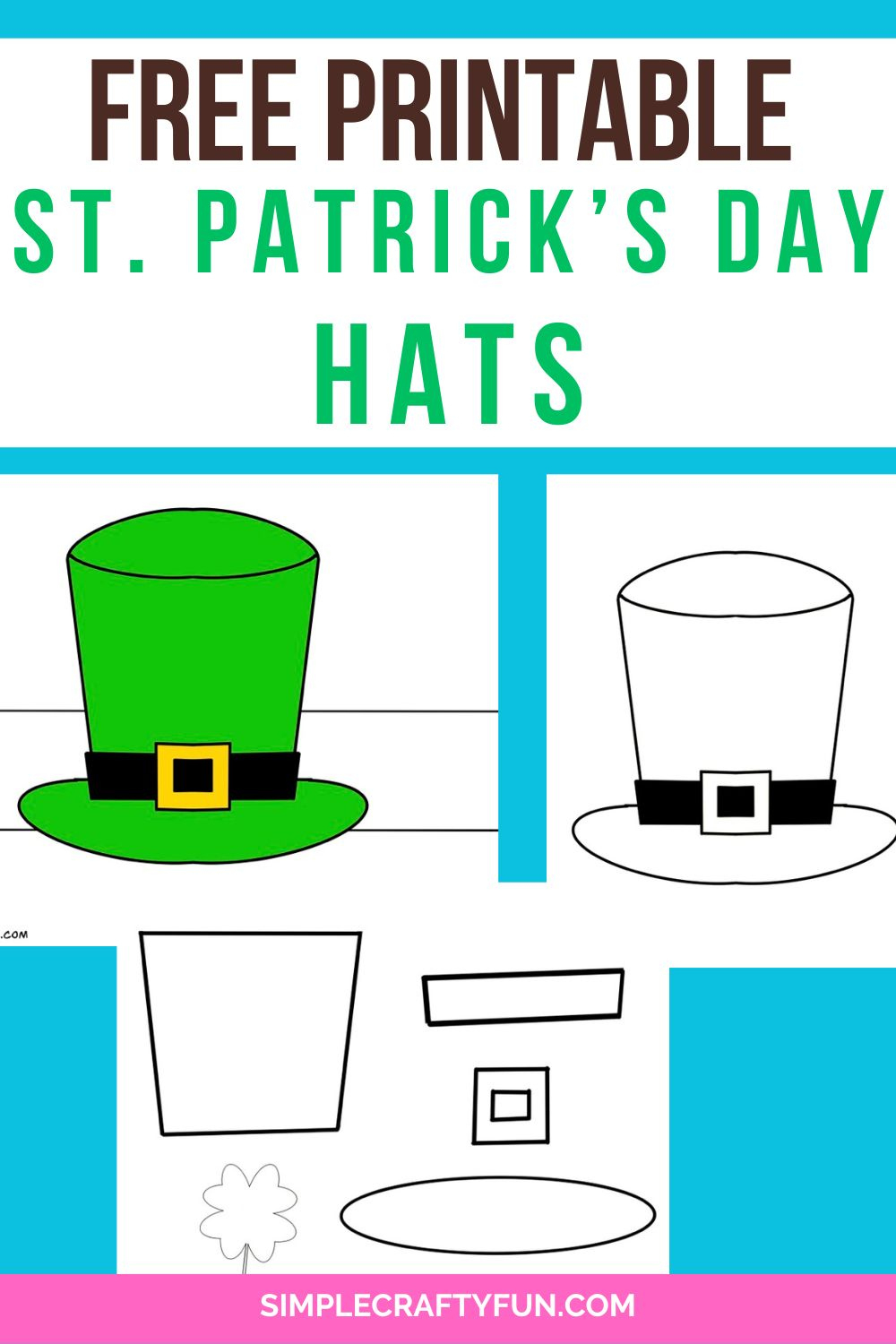 St. Patrick&amp;#039;S Day Hat Crafts Free Printables - intended for Free Printable Leprechaun Hat Template