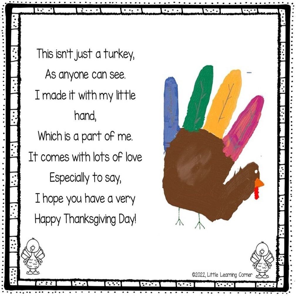 Store - Little Learning Corner in This Isn'T Just A Turkey Poem Printable
