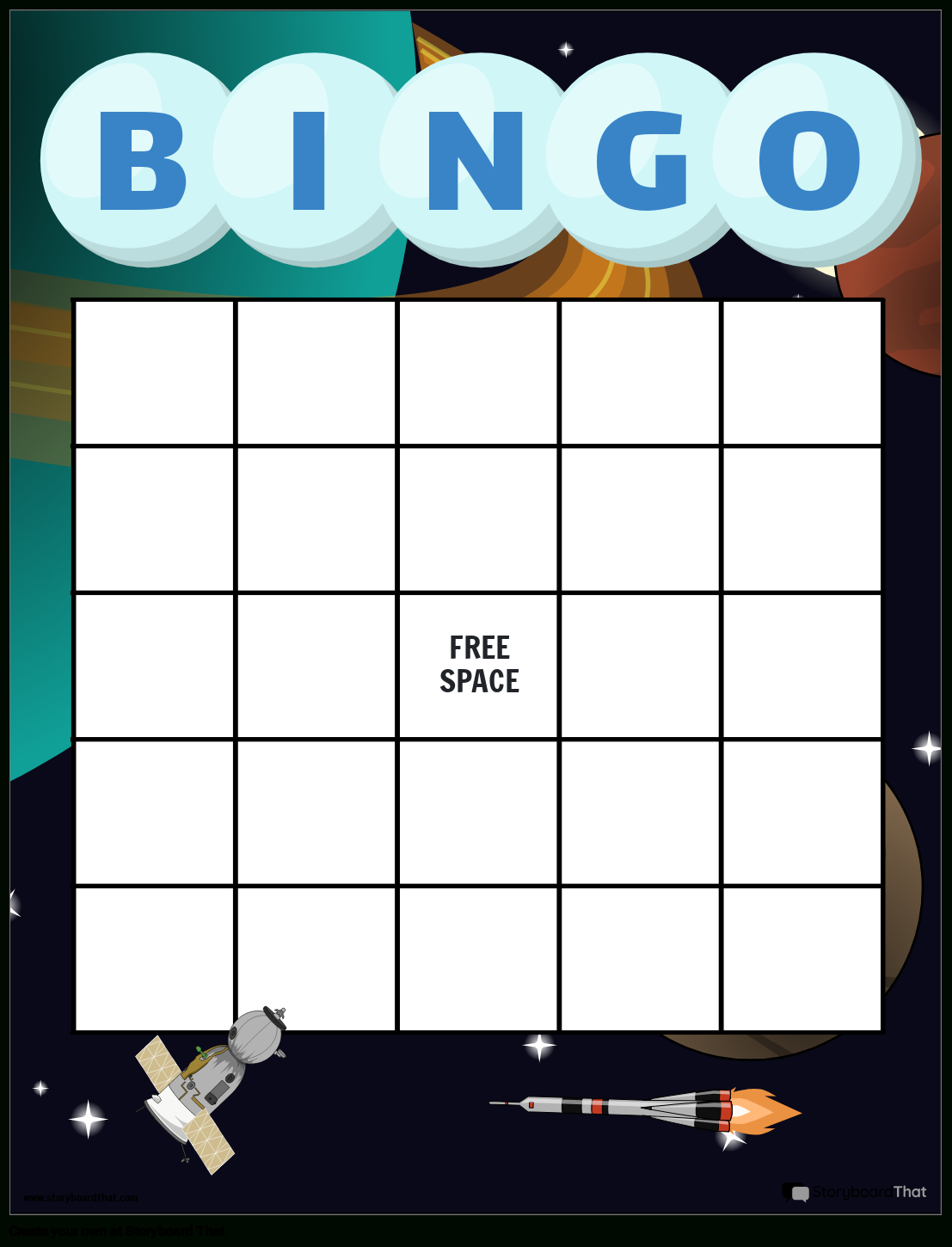 Storyboard That: Free Bingo Card Templates For Educators in Free Online Bingo Card Generator