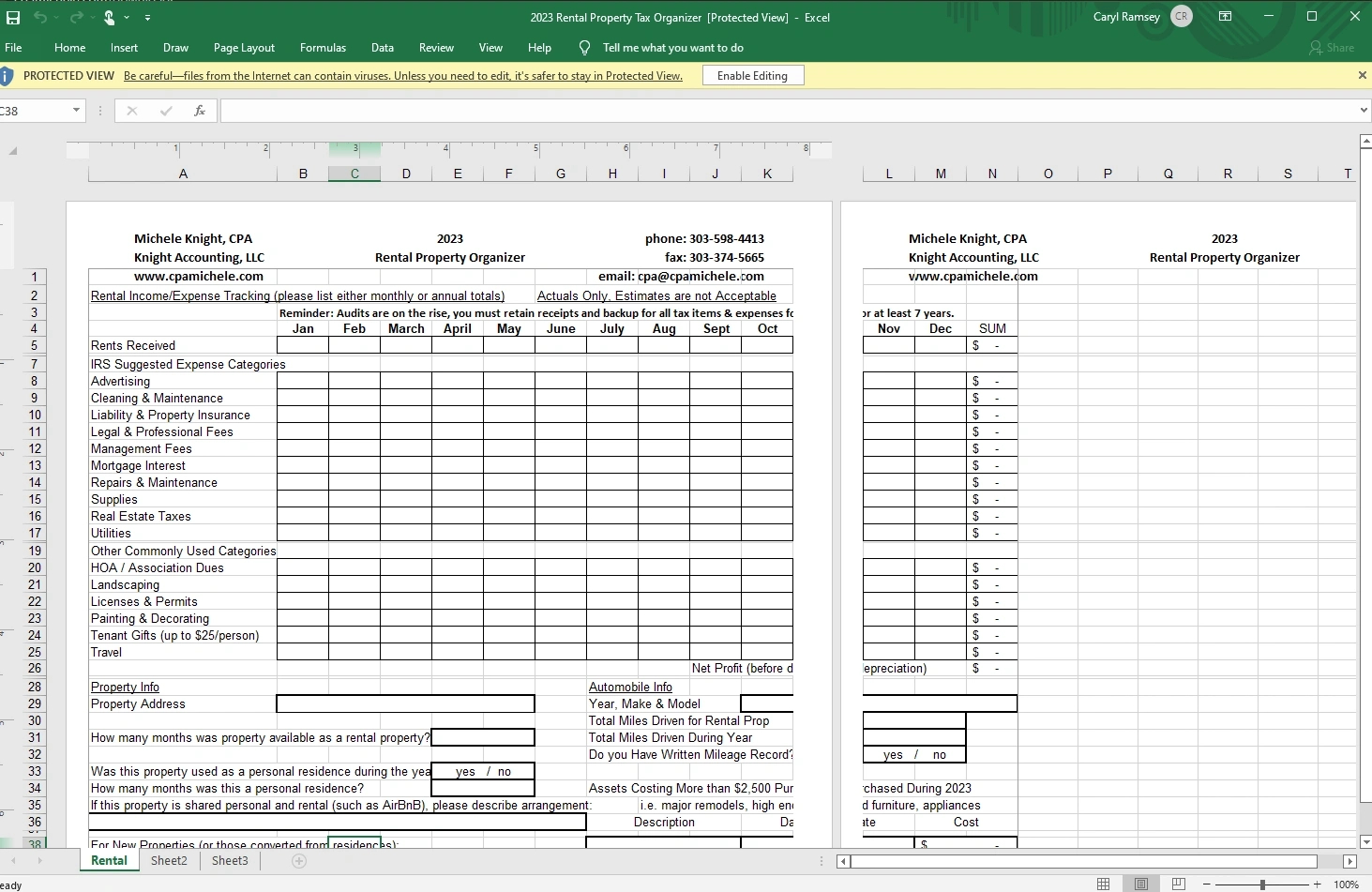 Tax Organizer Template Excel: 3 Free Templates with Free Printable Tax Organizer