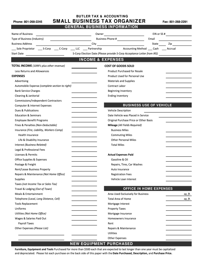 Tax Organizer Template: Fill Out &amp;amp; Sign Online | Dochub with regard to Free Printable Tax Organizer