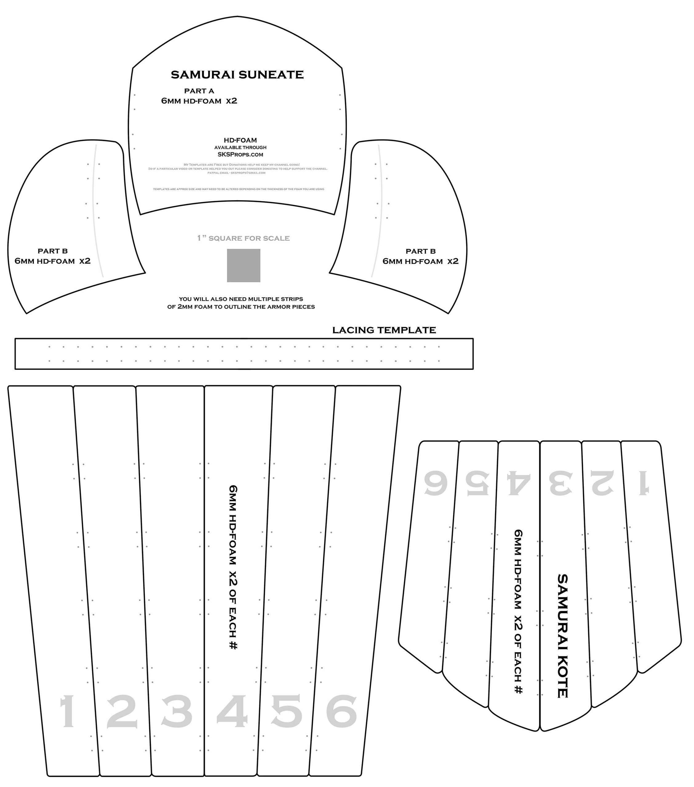 Templates — Sks Props intended for Printable Eva Foam Armor Templates Free