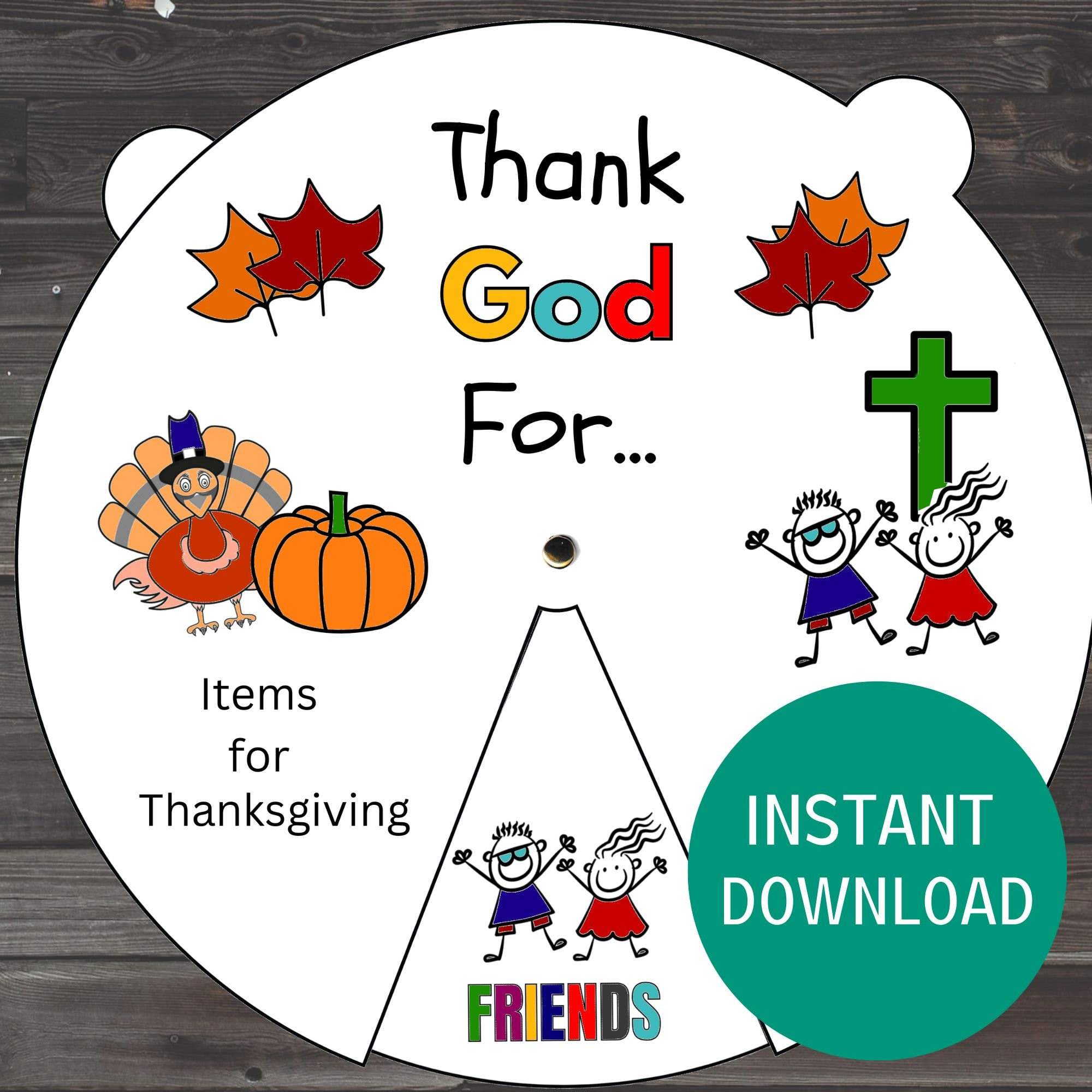 Thank God For Coloring Wheel, Thanksgiving Sunday School Craft Diy with I am Thankful For God Printable