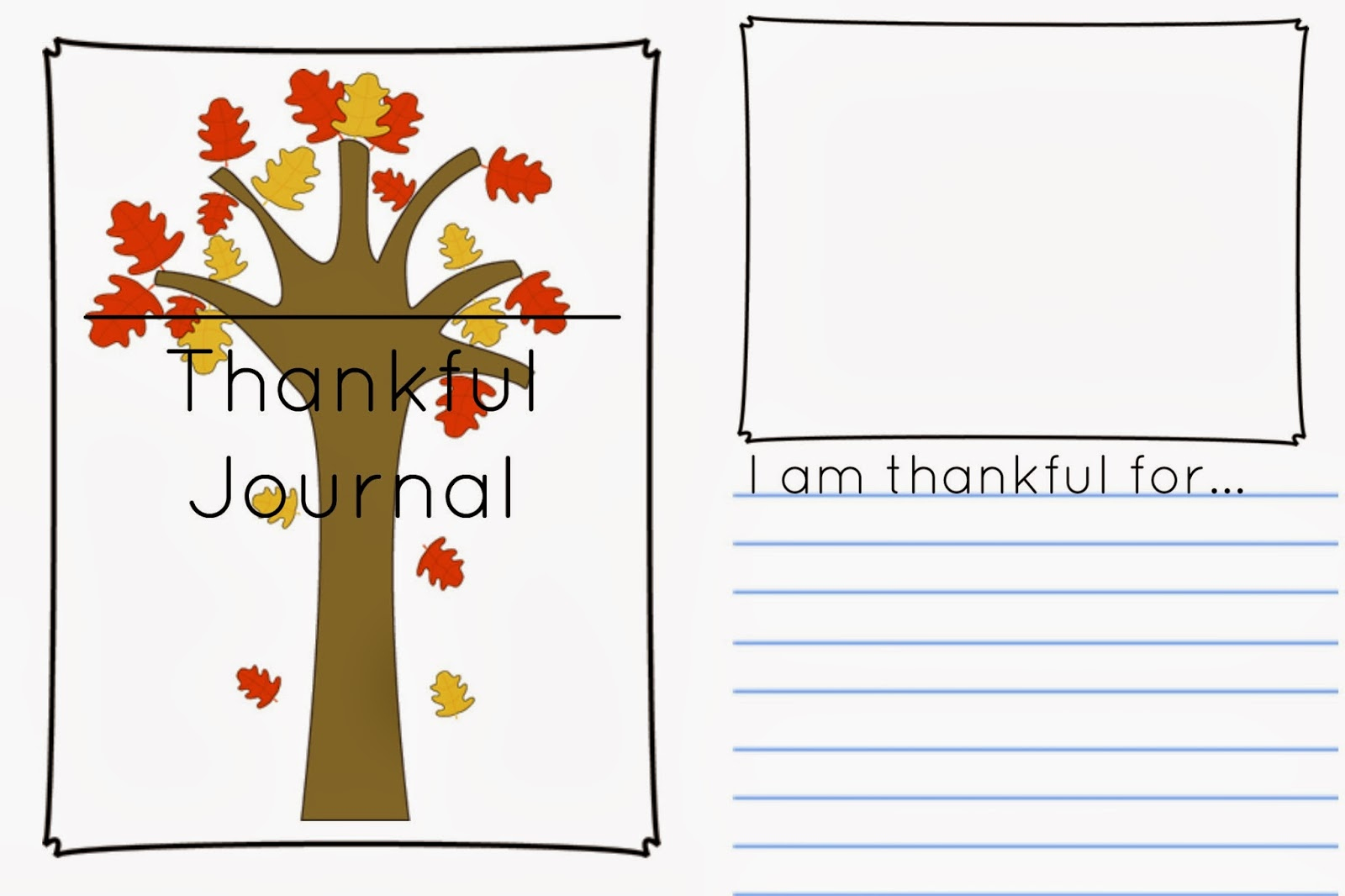Thankful Journal And Drawing Prompt {Free Printable} | School Time intended for Printable I Am Thankful For Writing Prompt