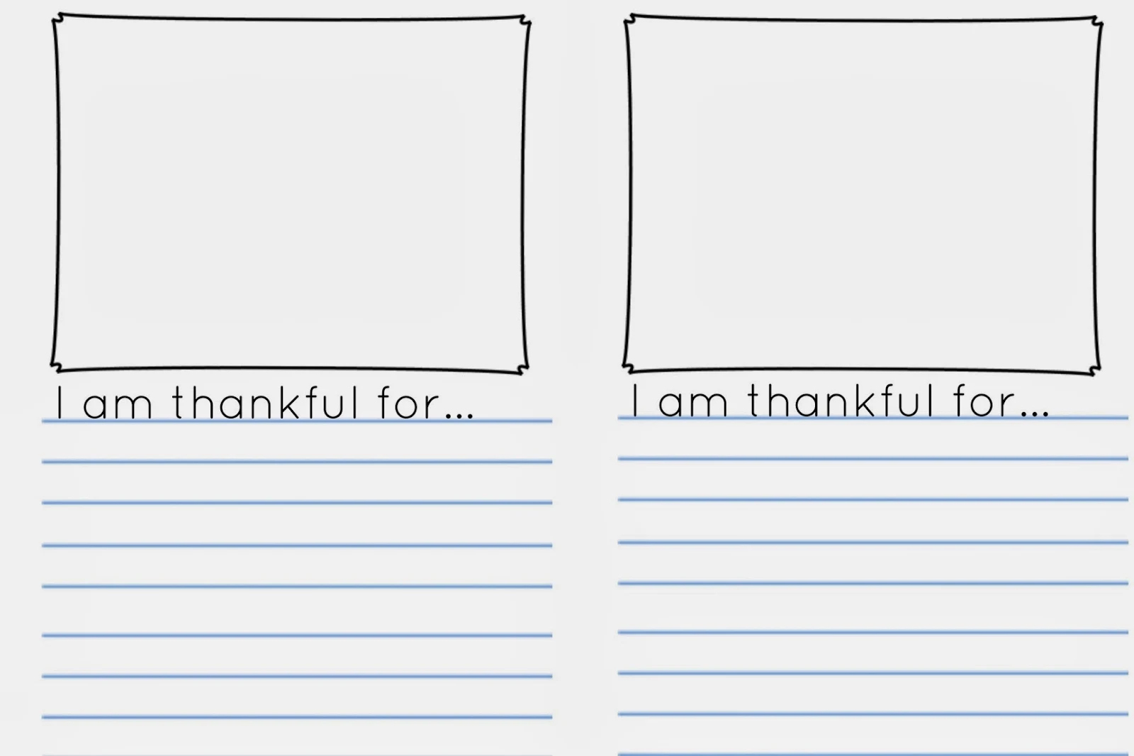Thankful Journal And Drawing Prompt {Free Printable} | School Time with regard to I am Thankful Writing Paper Free Printable