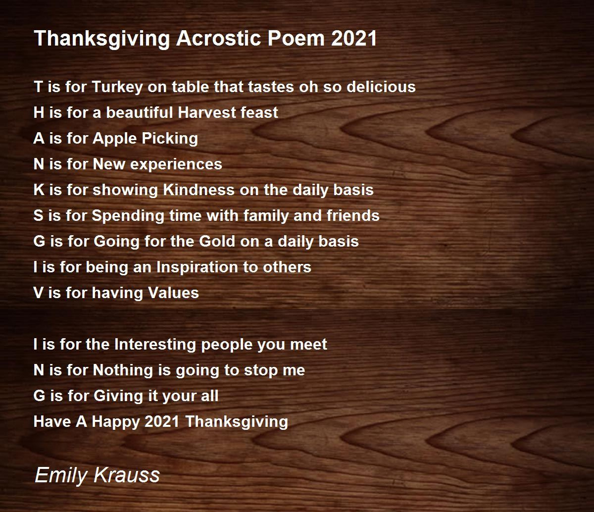 Thanksgiving Acrostic Poem 2021 - Thanksgiving Acrostic Poem 2021 pertaining to Acrostic Poem On Thanksgiving