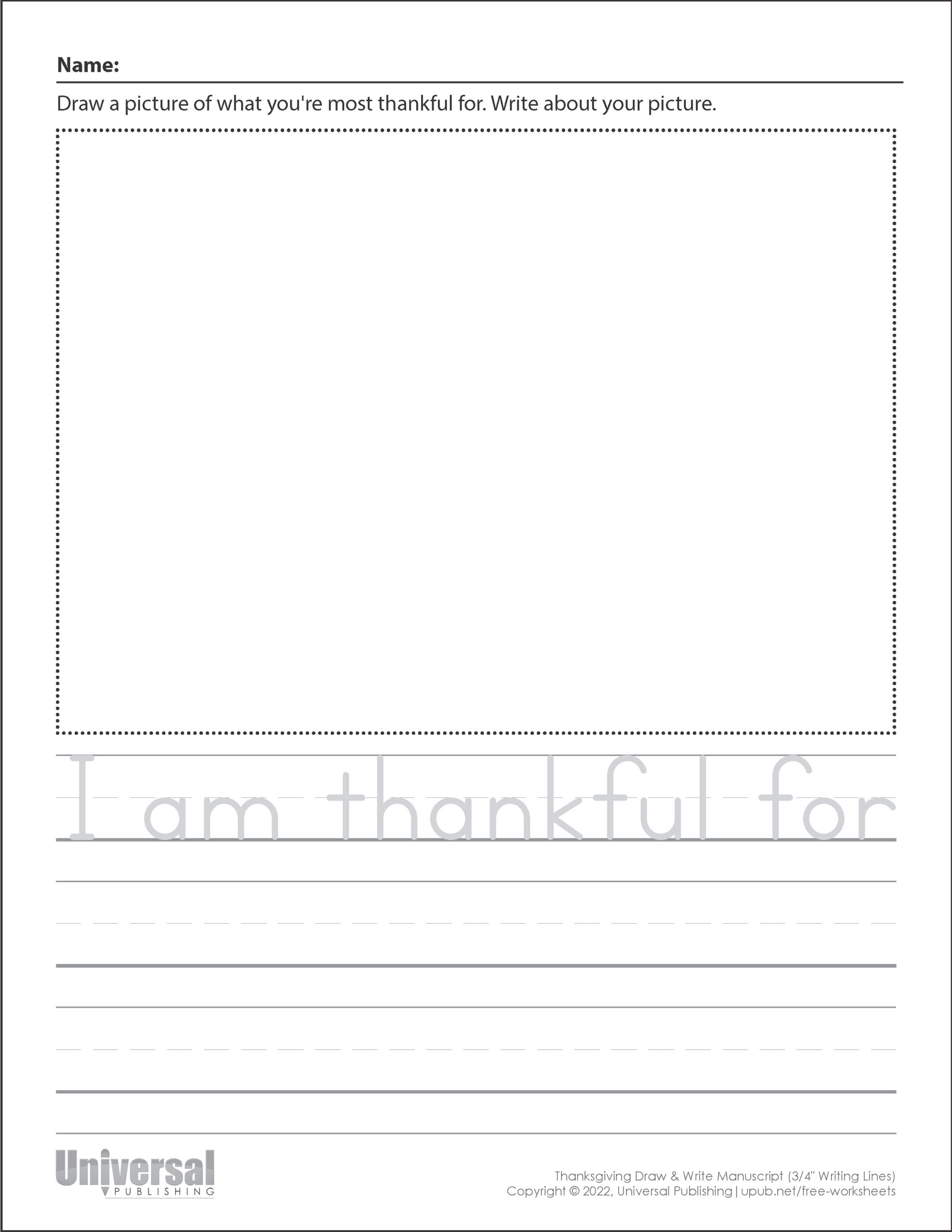 Thanksgiving Activities | Free Printables - Universal Publishing regarding Free Printable Thanksgiving Writing Worksheets