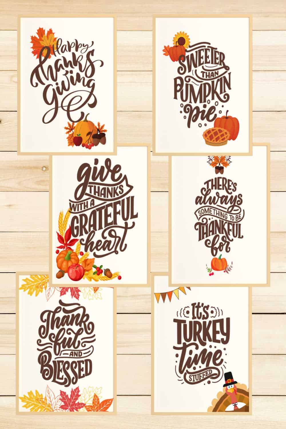 Thanksgiving Art Prints - 6 Free Printables To Decorate Your Space throughout Free Printable Thanksgiving Posters