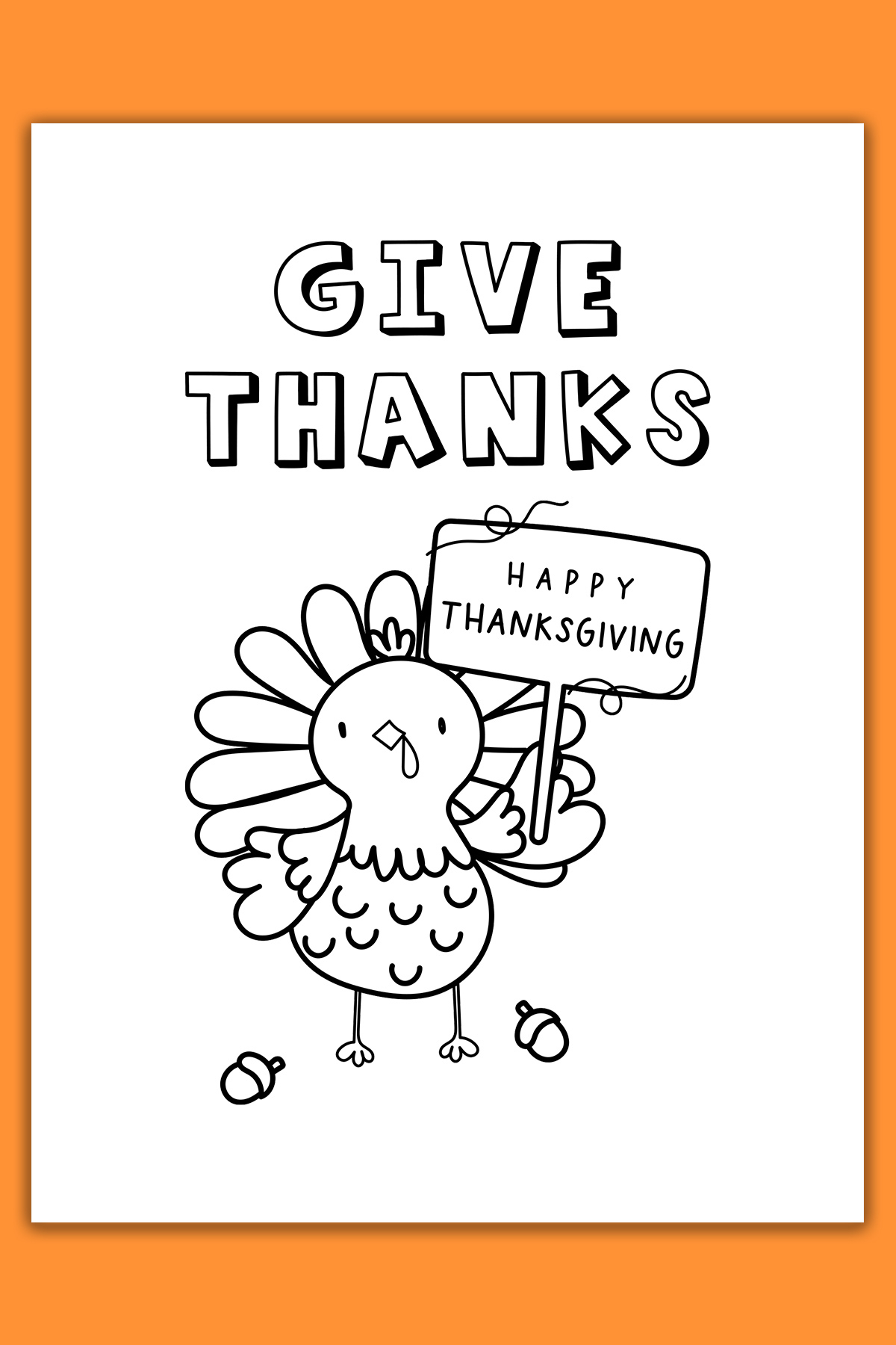 Thanksgiving Cards Coloring Pages - 10 Free Cards Included within Happy Thanksgiving Card Printable