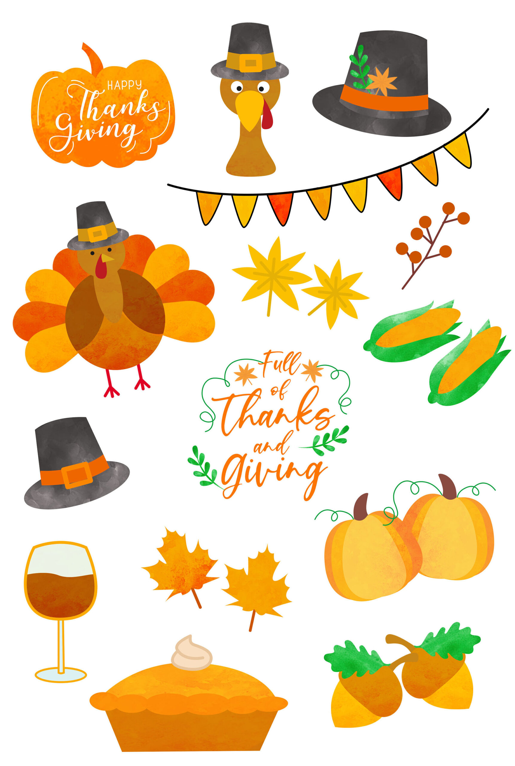 Thanksgiving Clipart, Clip Art For Thanksgiving, Turkey Clipart within Printable Thanksgiving Clip Art