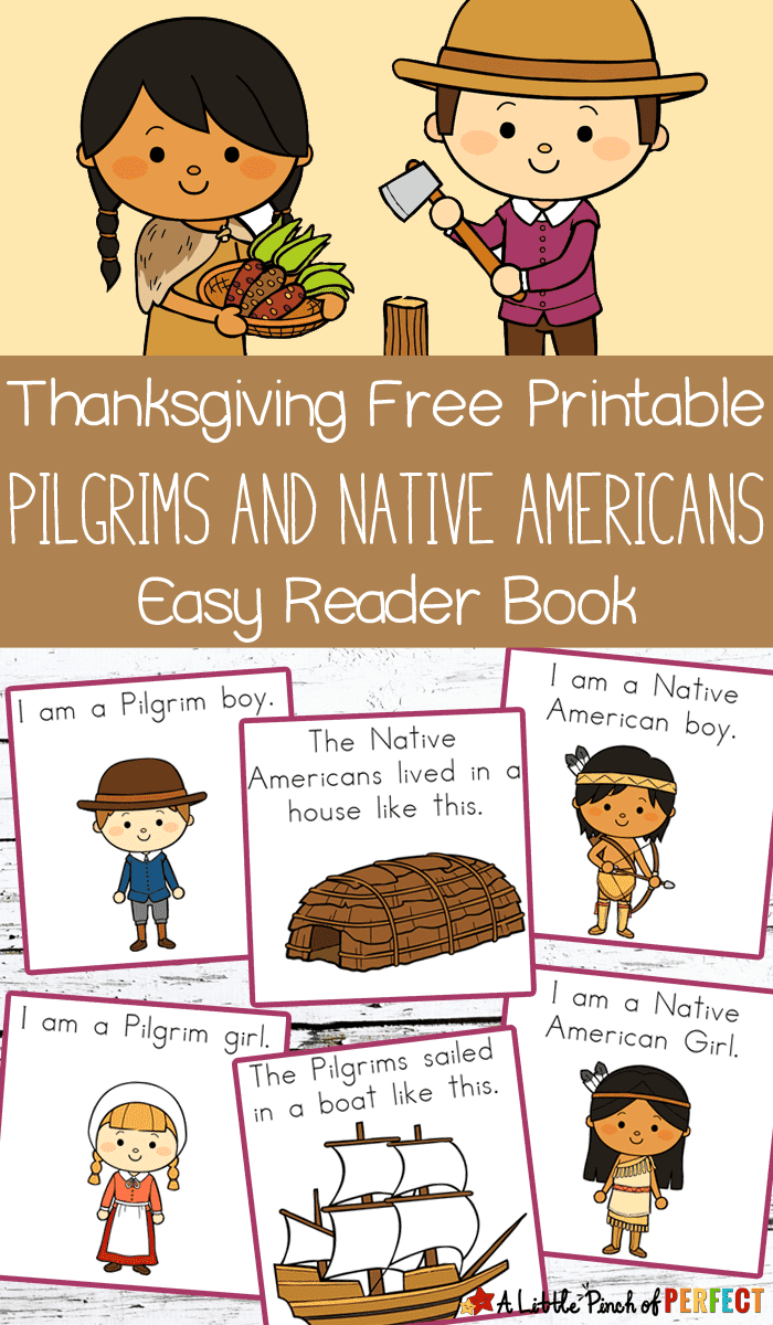 Thanksgiving Color And Read Book: Free Printable Kids Activity - A inside Thanksgiving Easy Reader Printable