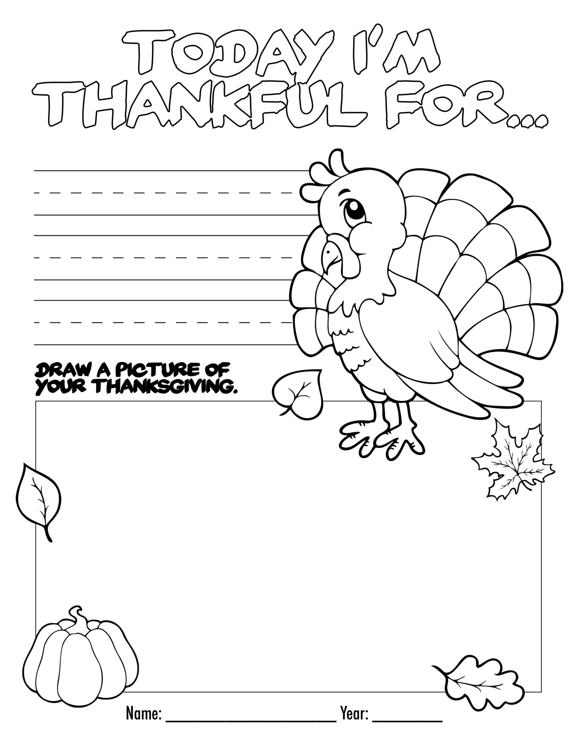 Thanksgiving Coloring Book Free Printable For The Kids! throughout Thanksgiving Children&amp;#039;S Books Printable
