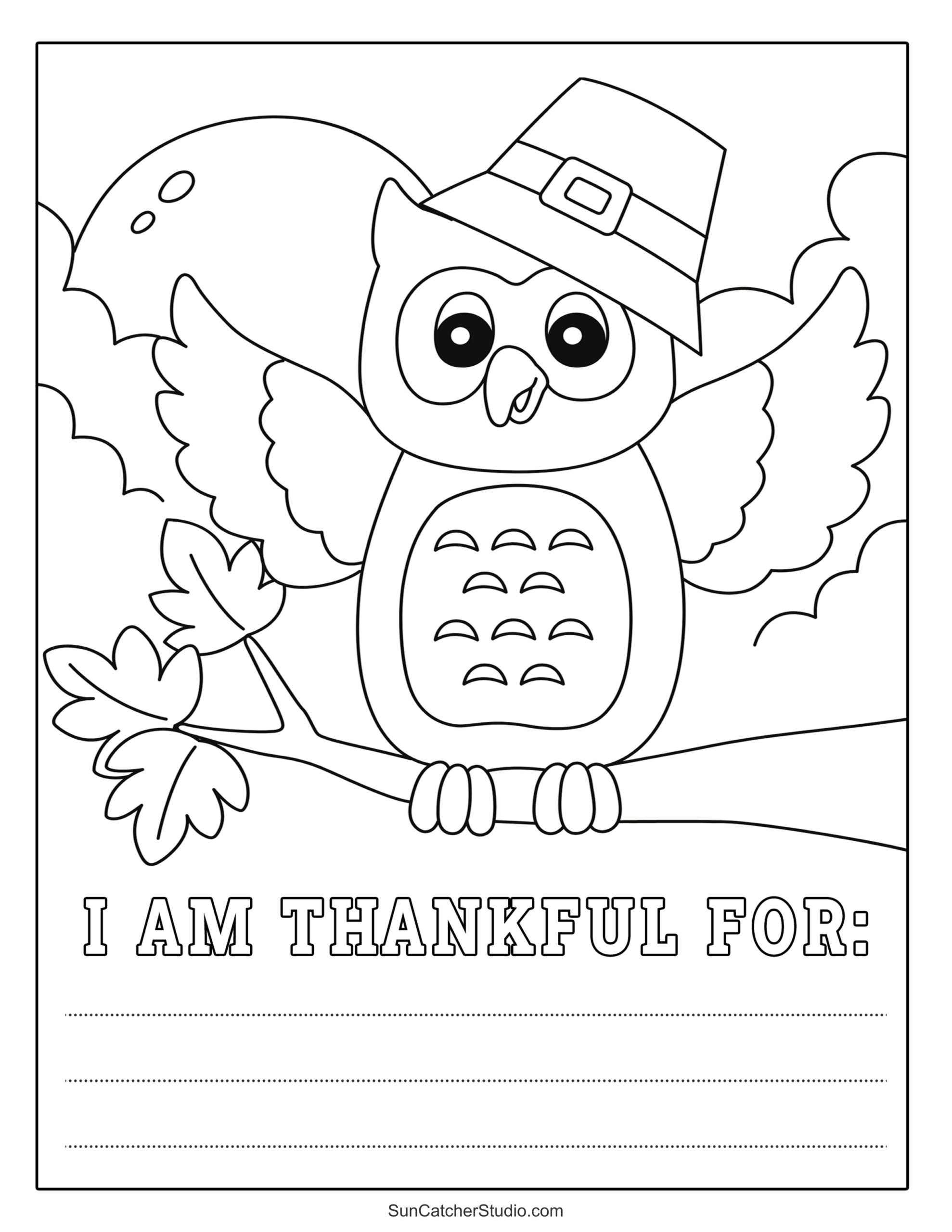 Thanksgiving Coloring Pages And Coloring Sheets – Free Printables inside What I am Thankful For Printable with Coloring