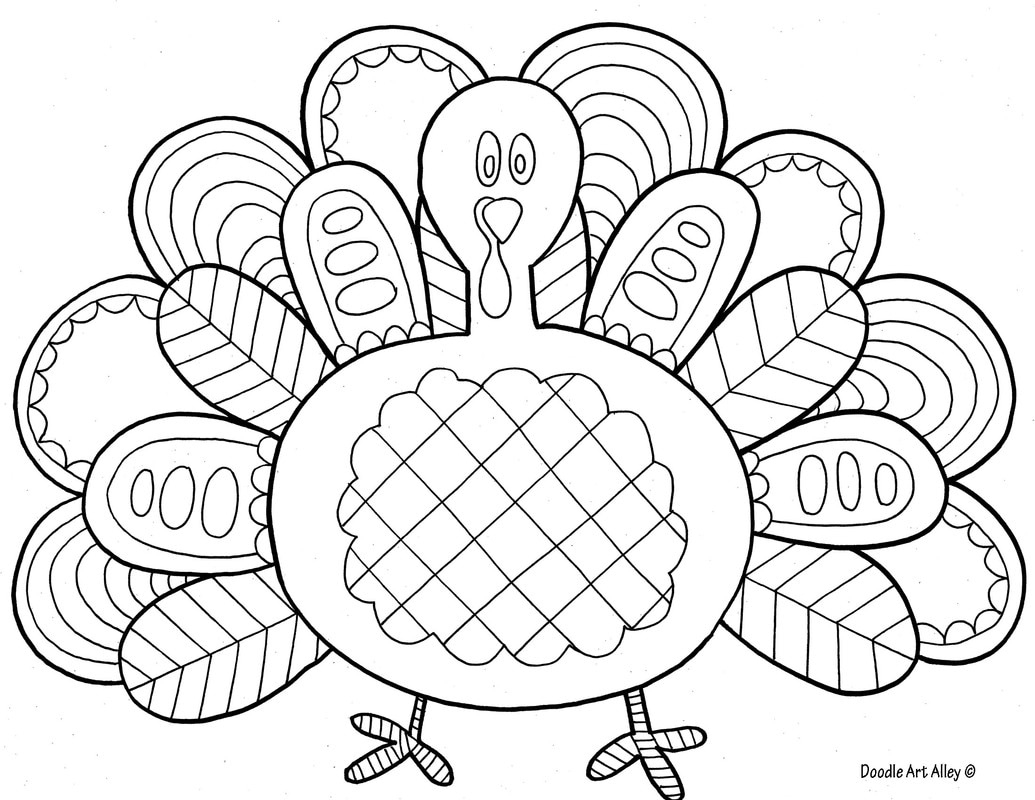 Thanksgiving Coloring Pages - Doodle Art Alley for Free Thanksgiving Coloring Sheets Printable