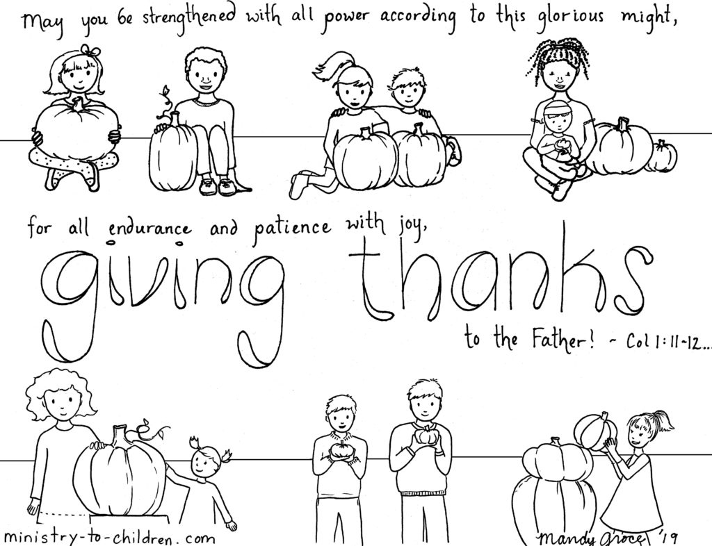 Thanksgiving Coloring Pages (Free Printable For Kids) inside Sunday School I am Thankful For Printable