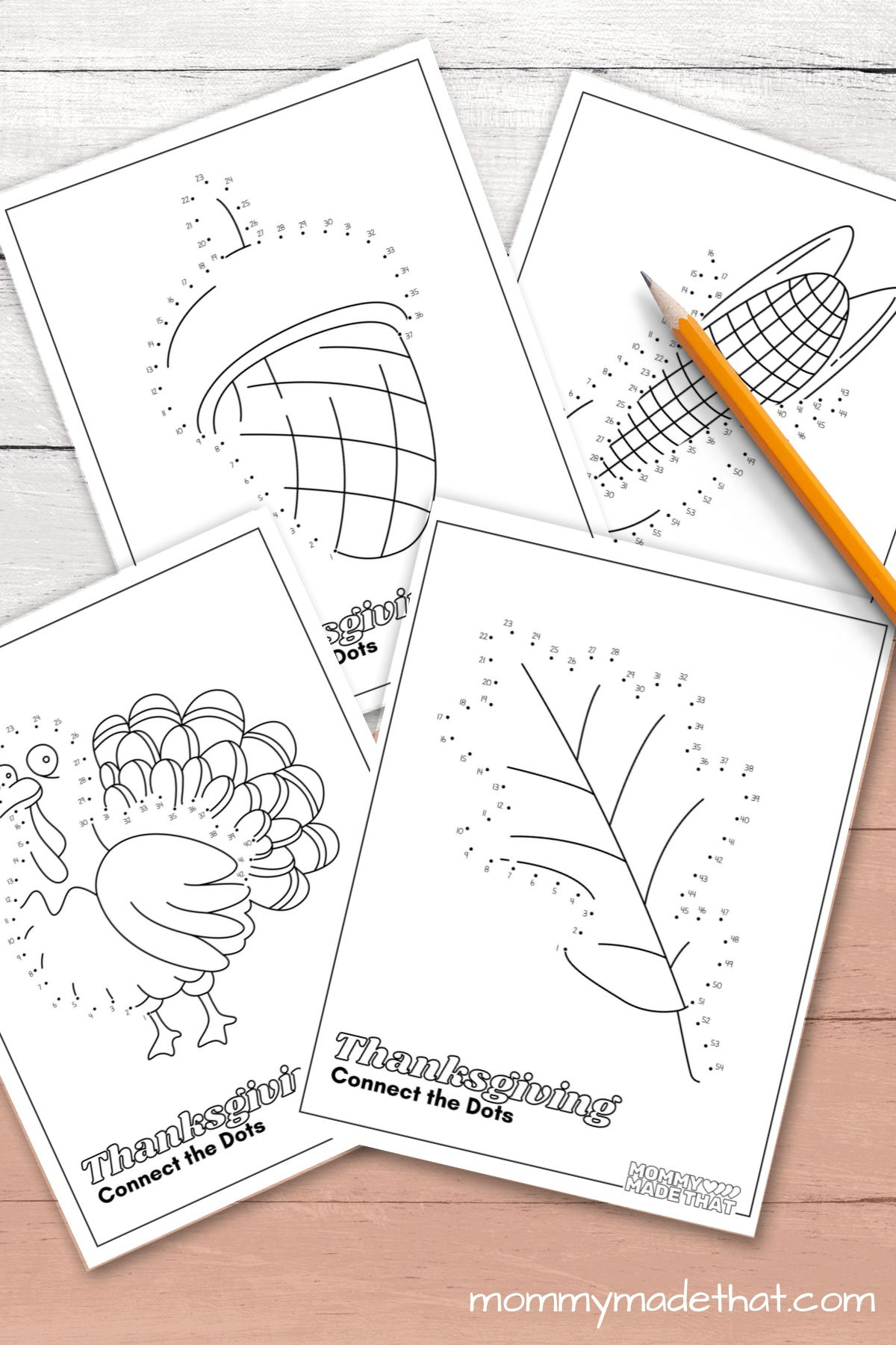Thanksgiving Connect The Dots (Lots Of Fun Free Printables!) with regard to Thanksgiving Dot to Dot Free Printables