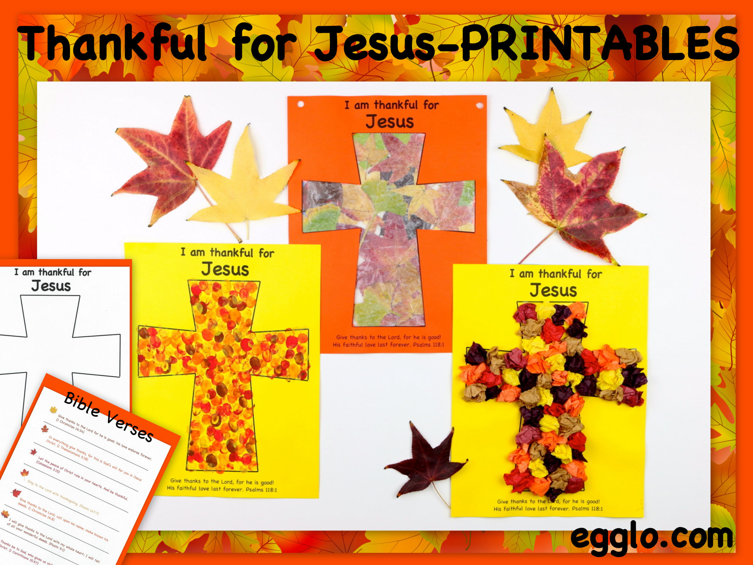Thanksgiving Craft: Thankful For Jesus - Egglo Entertainment throughout I am Thankful For Jesus Printable