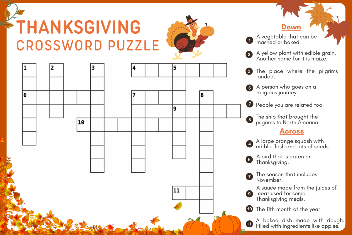 Thanksgiving Crossword Puzzle – Sword &amp;amp; Shield inside Thanksgiving Crossword Free Printable