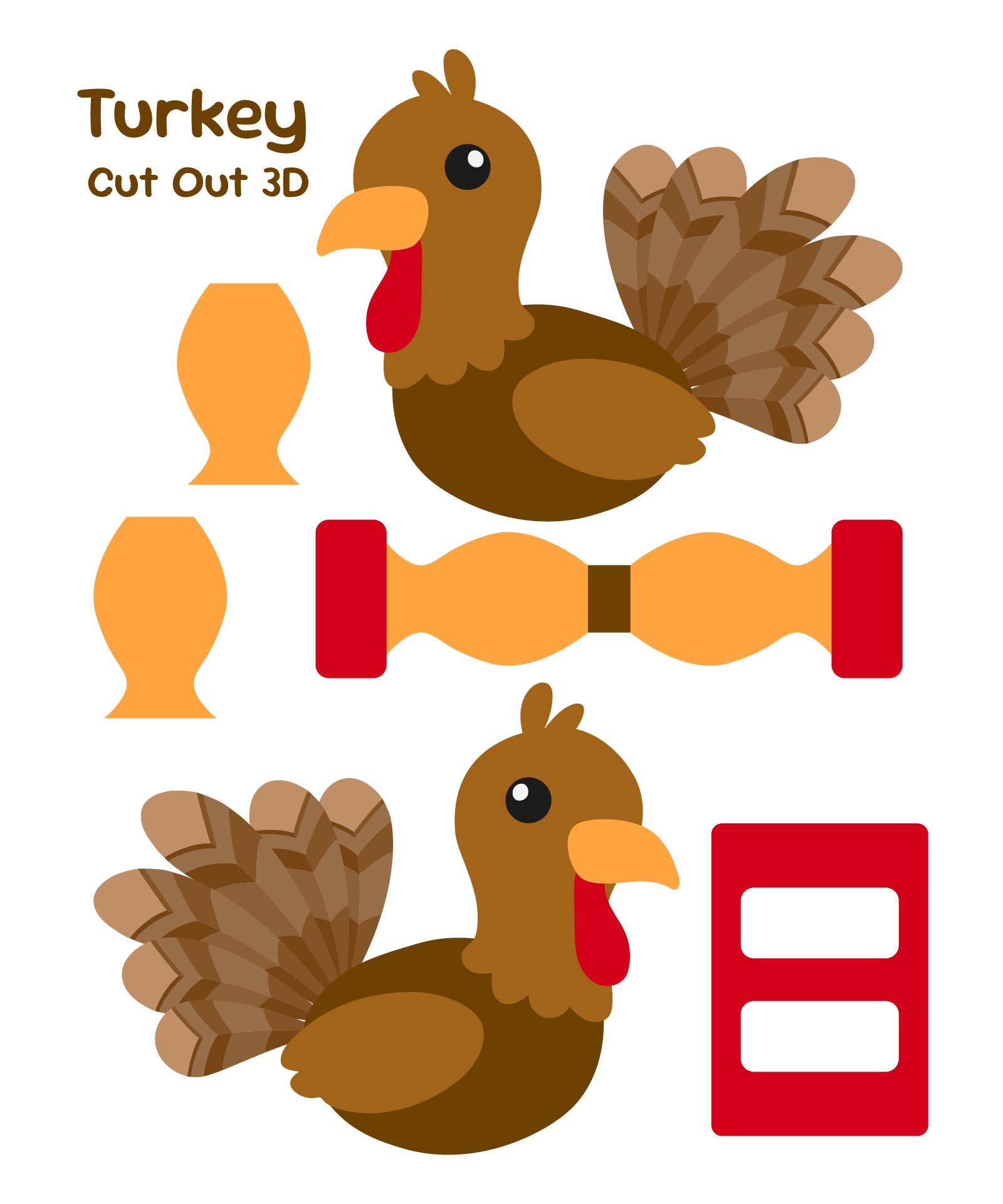 Thanksgiving Cut Out Printable - Printable Party Favors with Free Printable Thanksgiving Cutouts