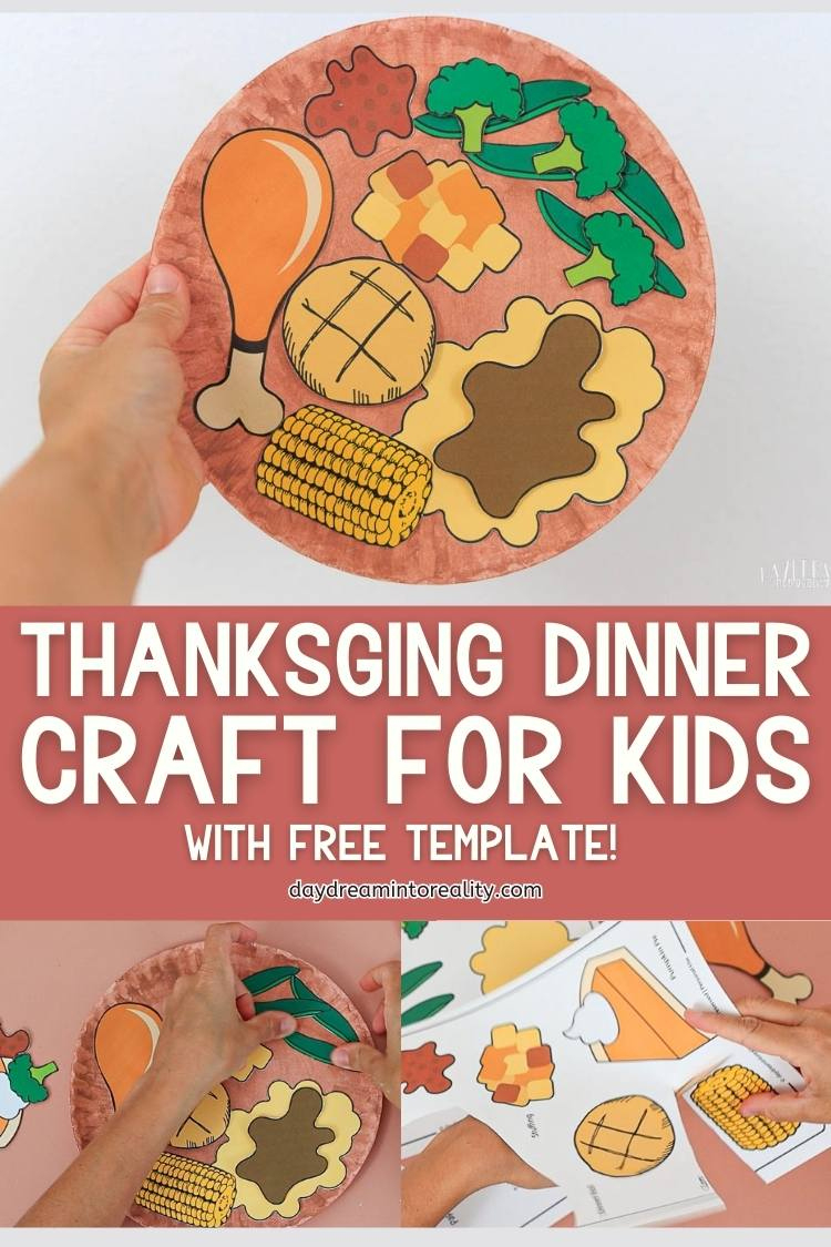 Thanksgiving Dinner Paper Plate Craft | Free Pdf Template inside Printable Thanksgiving Plate Craft